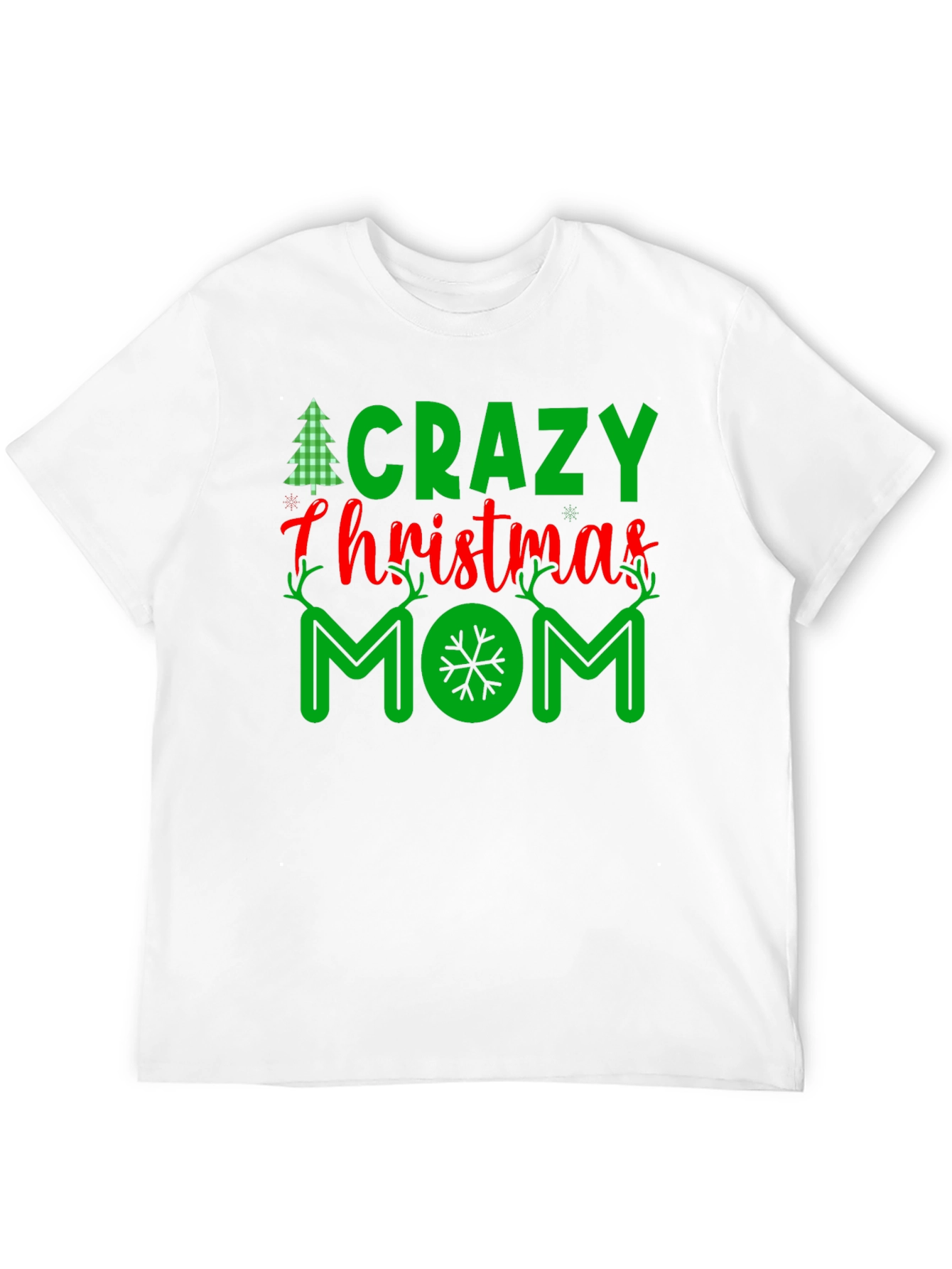 Crazy Christmas Mom T-Shirt Festive Holiday Tee