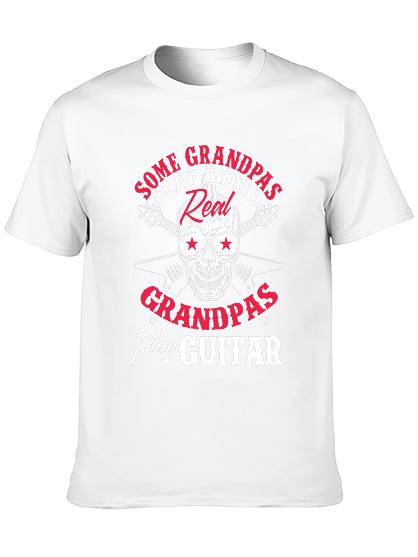 Some Grandpas Play Bingo Real Grandpas Play Guitar T-Shirt