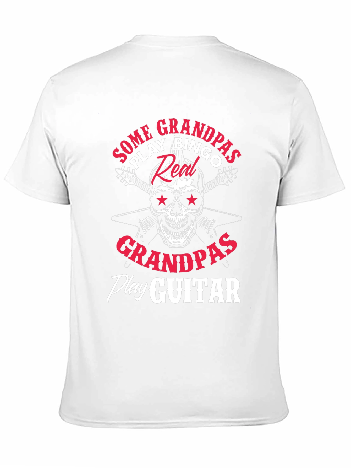 Some Grandpas Play Bingo Real Grandpas Play Guitar T-Shirt