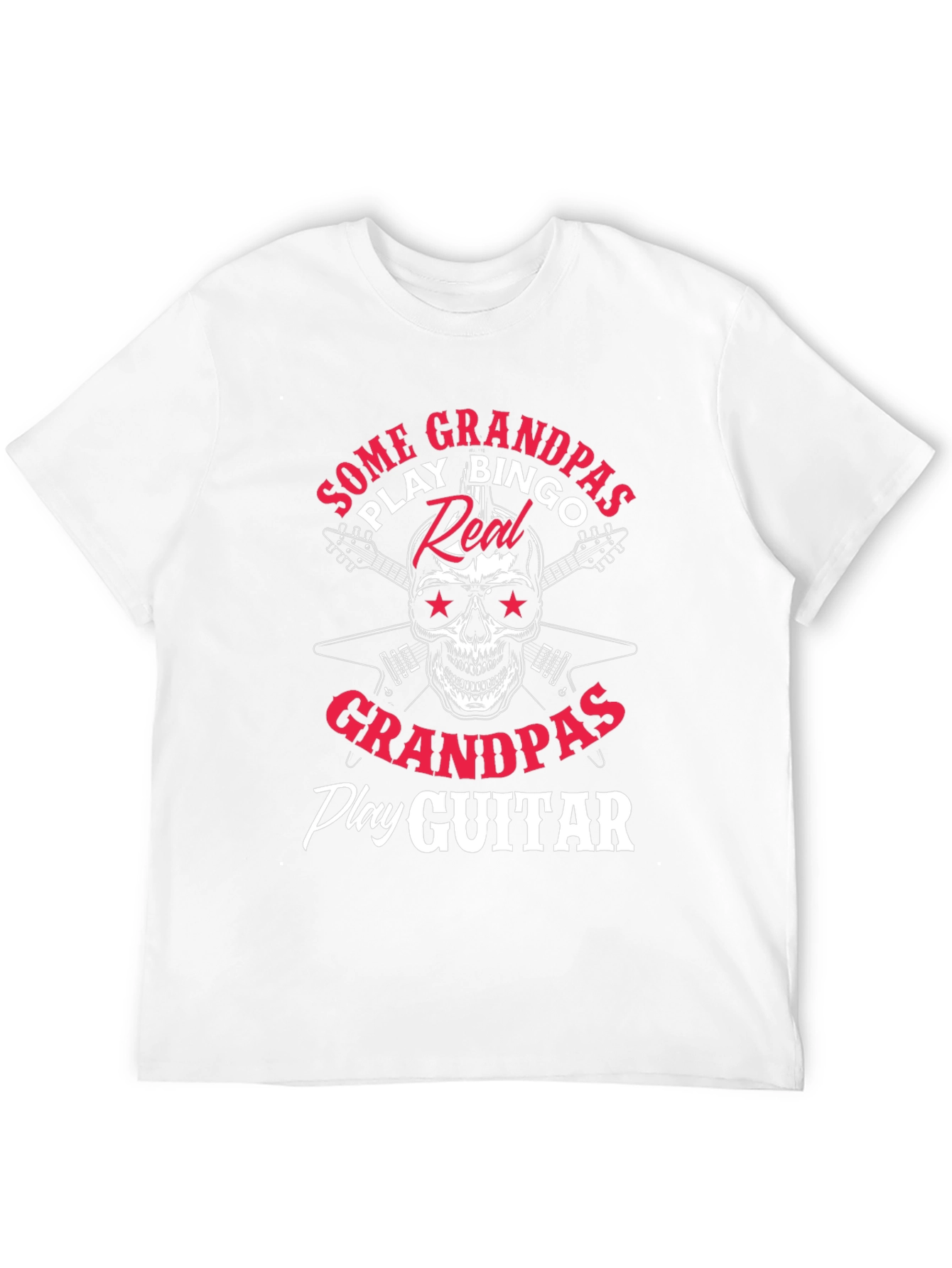 Some Grandpas Play Bingo Real Grandpas Play Guitar T-Shirt