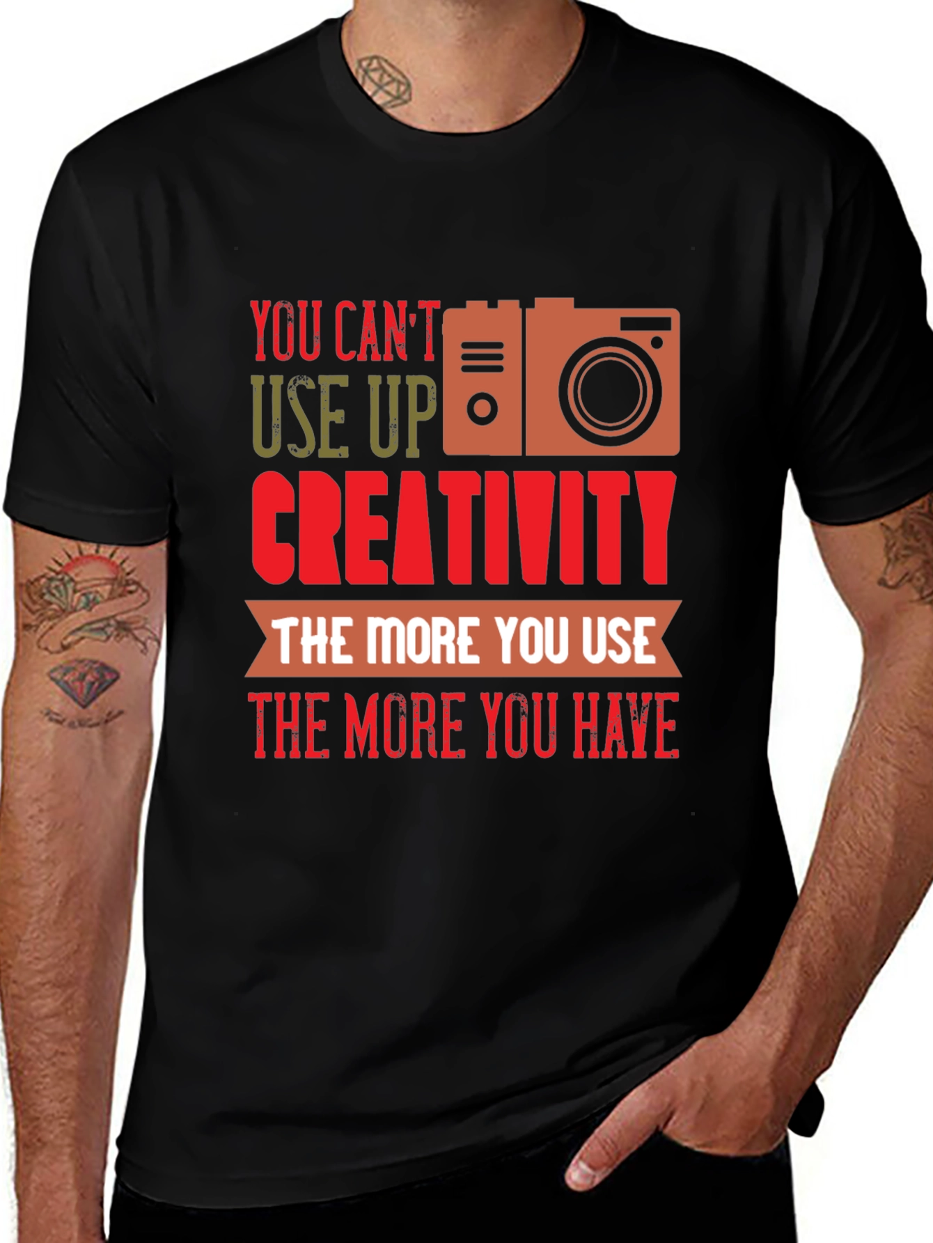 Creativity Camera Graphic T-Shirt