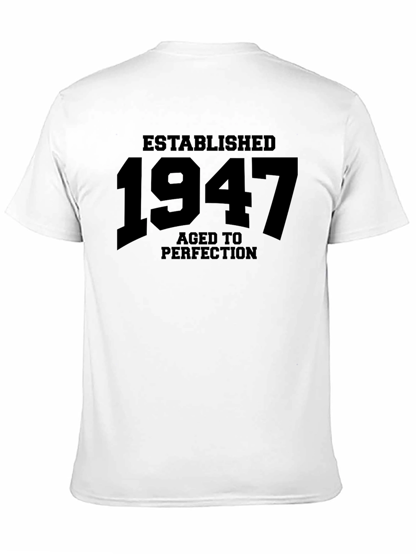 Established 1947 Aged to Perfection Black T-Shirt