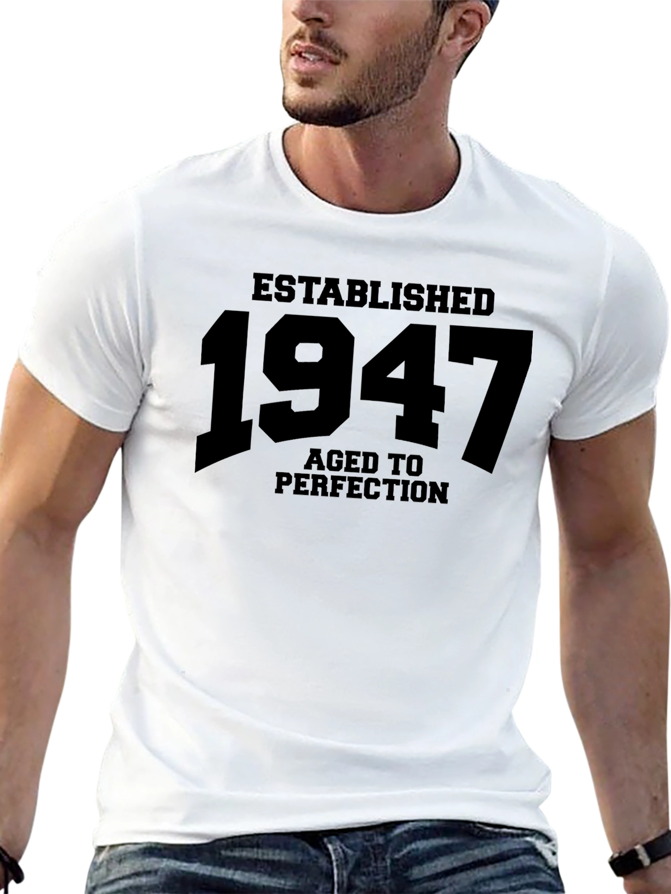 Established 1947 Aged to Perfection Black T-Shirt
