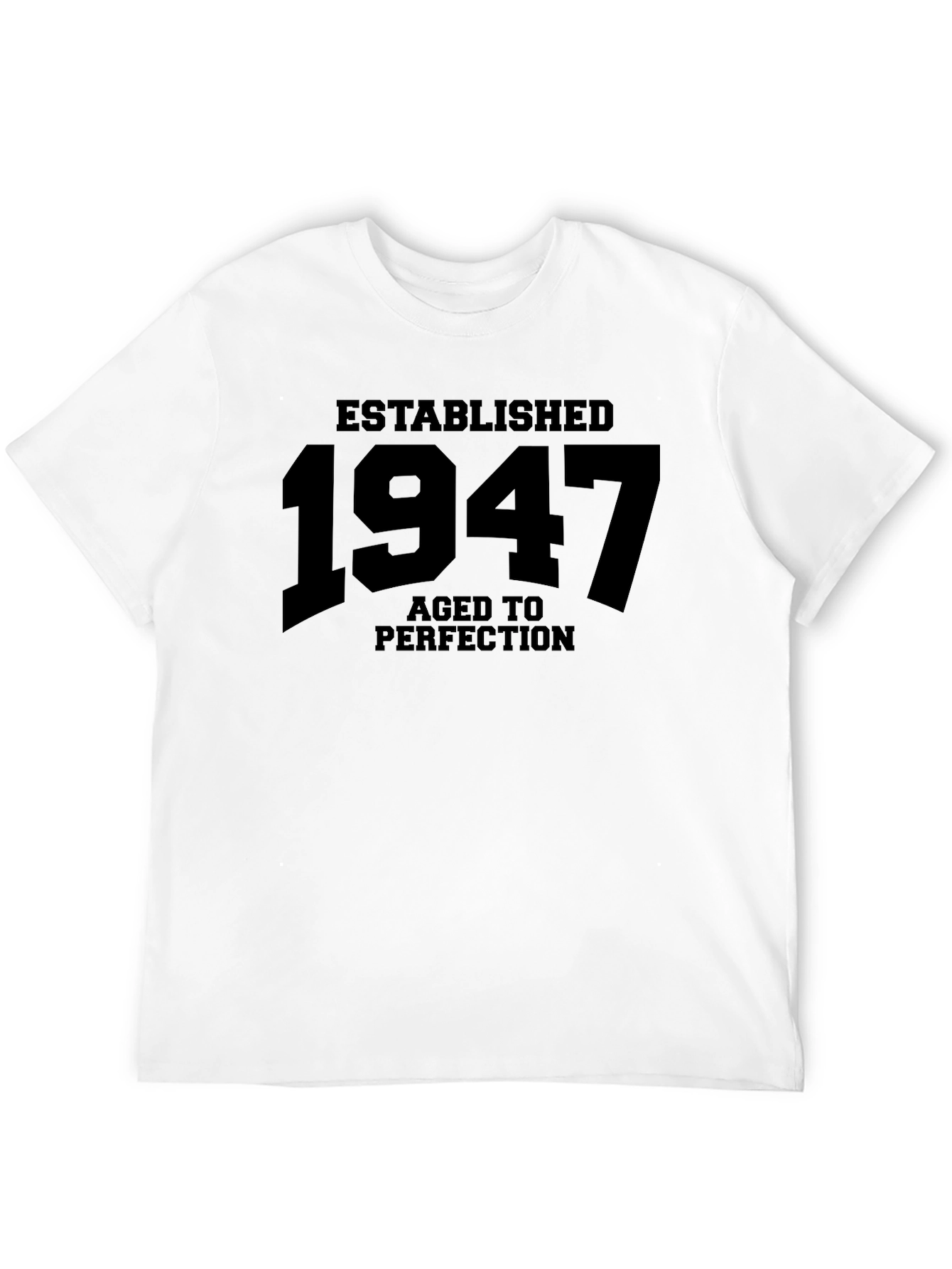 Established 1947 Aged to Perfection Black T-Shirt