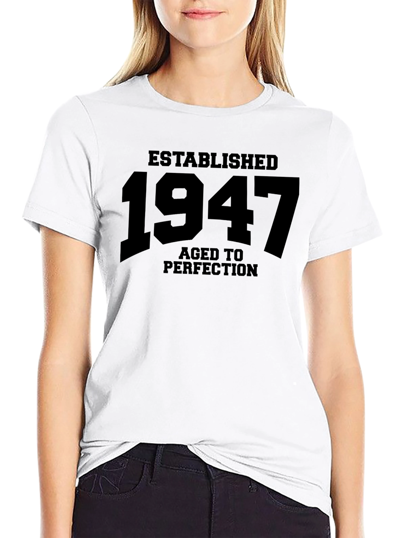 Established 1947 Aged to Perfection Black T-Shirt