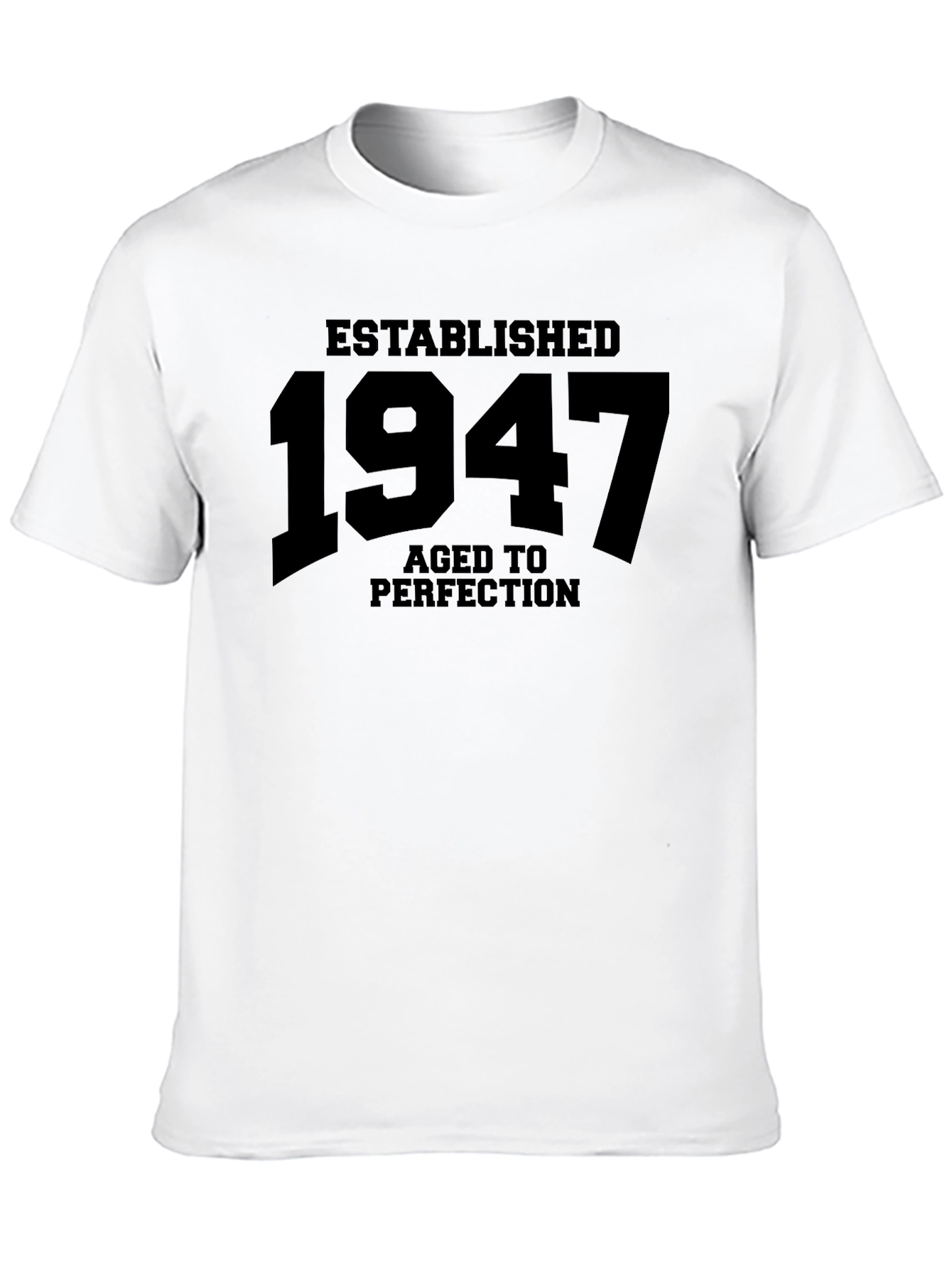 Established 1947 Aged to Perfection Black T-Shirt