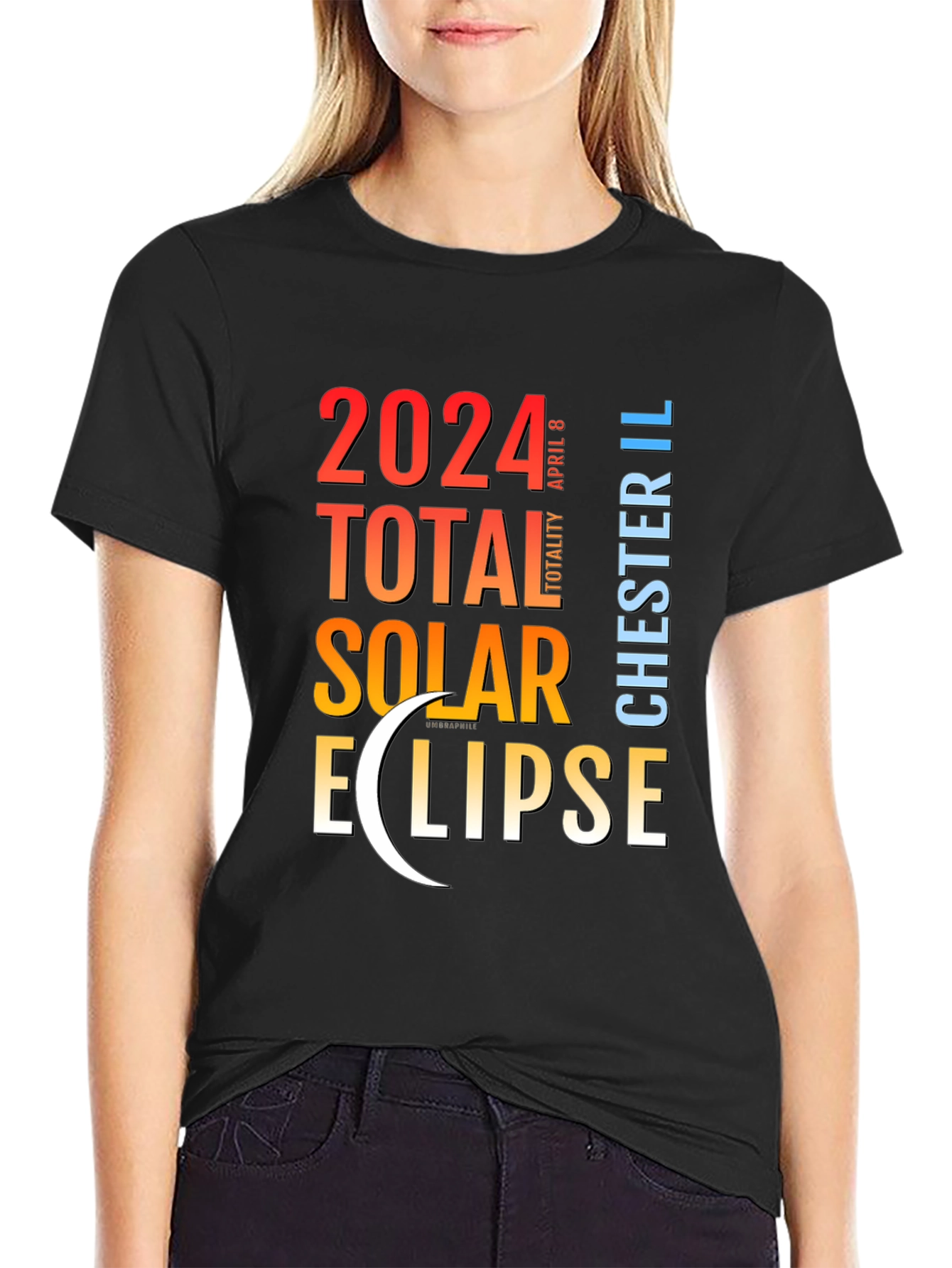 2024 Total Solar Eclipse Chester IL T-Shirt