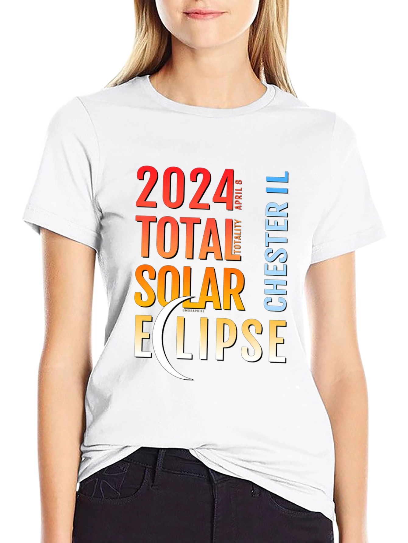 2024 Total Solar Eclipse Chester IL T-Shirt