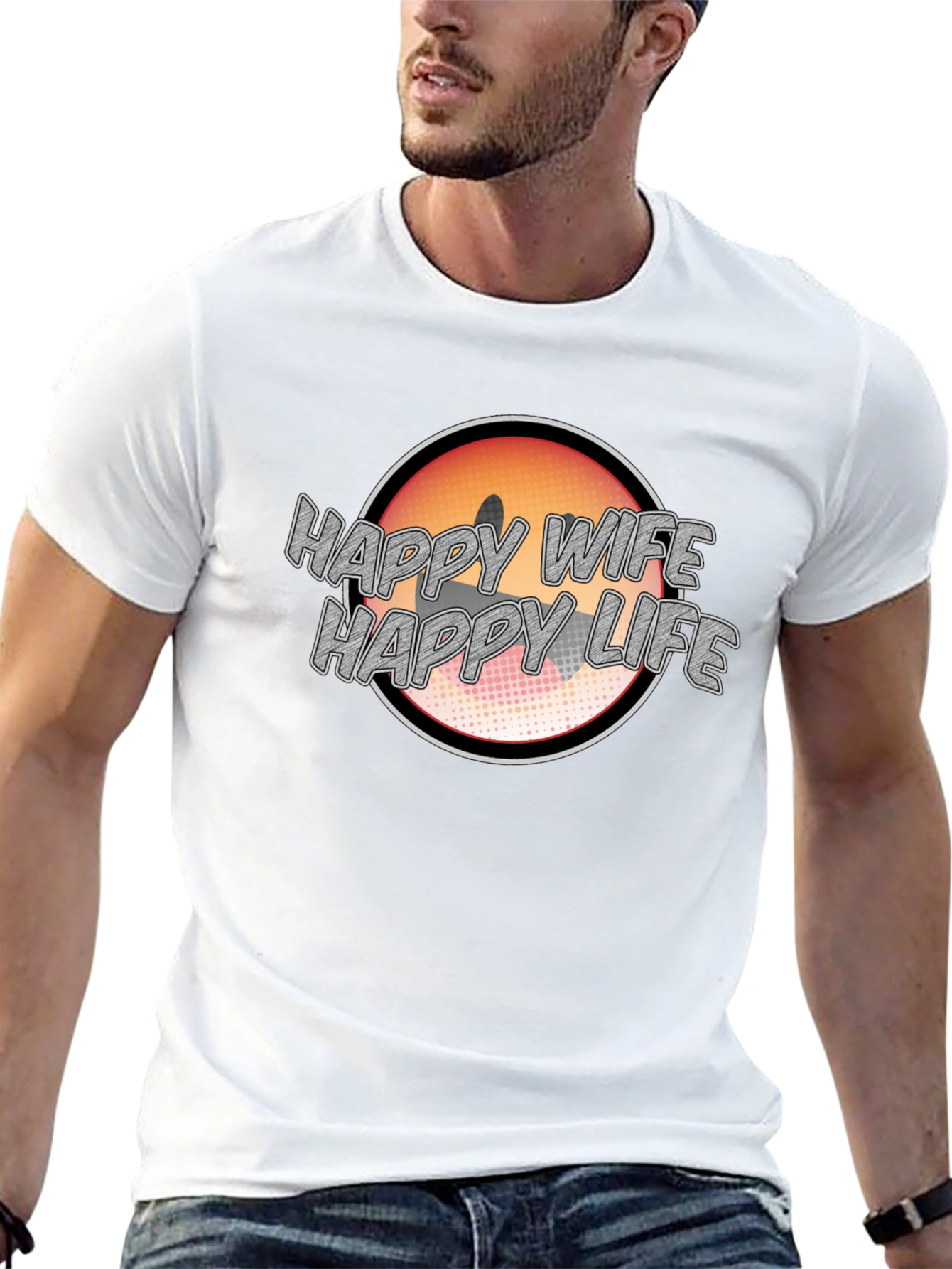 Happy Wife Happy Life Graphic Tee