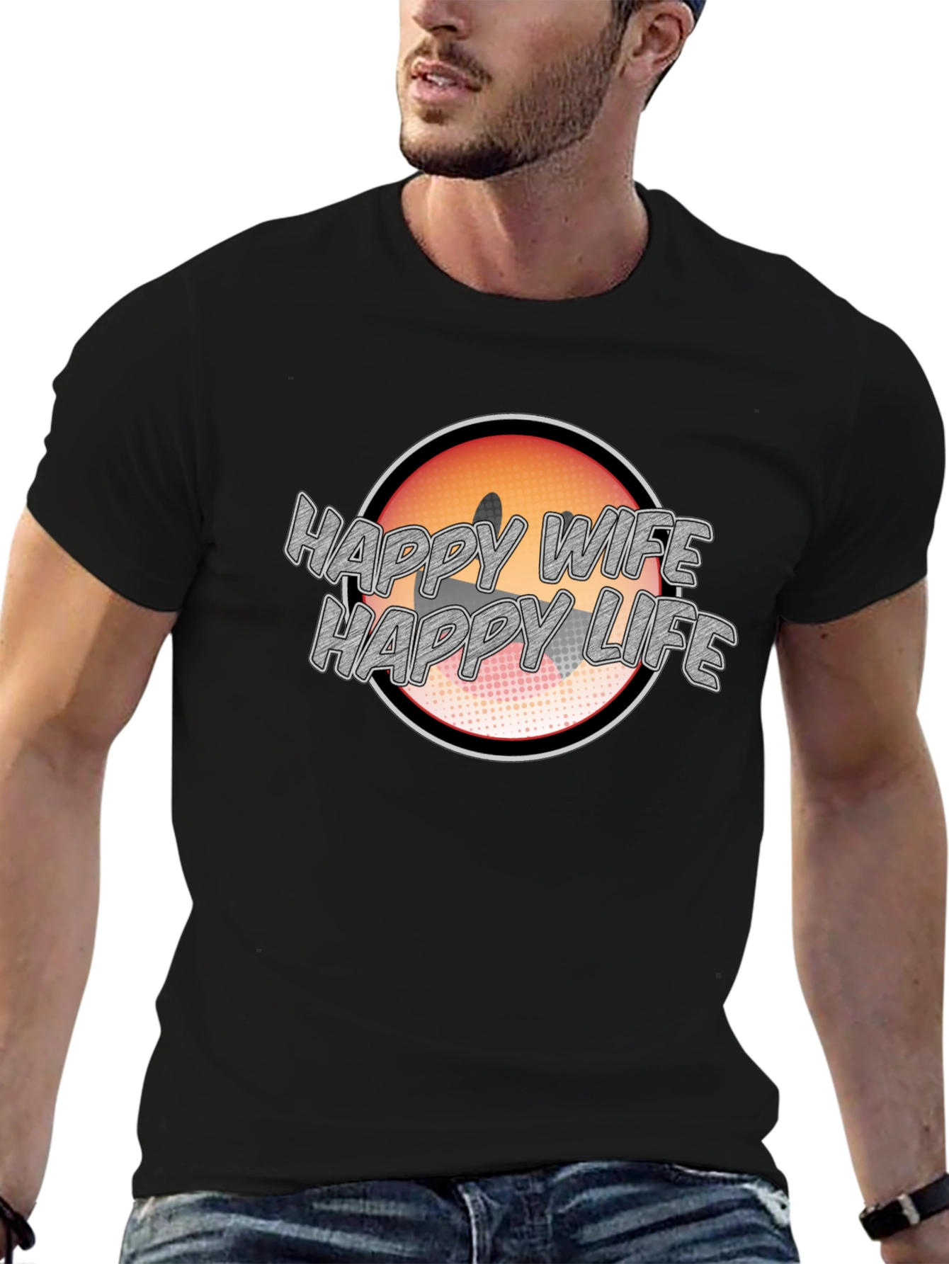 Happy Wife Happy Life Graphic Tee