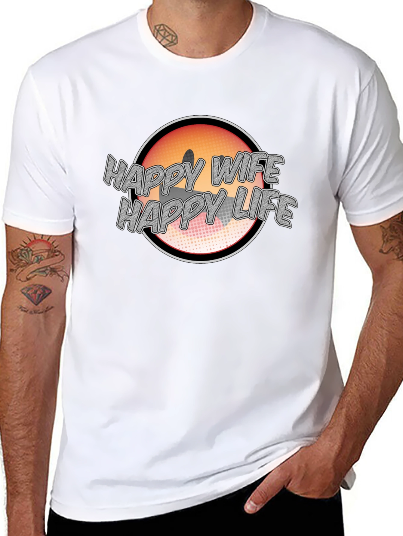 Happy Wife Happy Life Graphic Tee