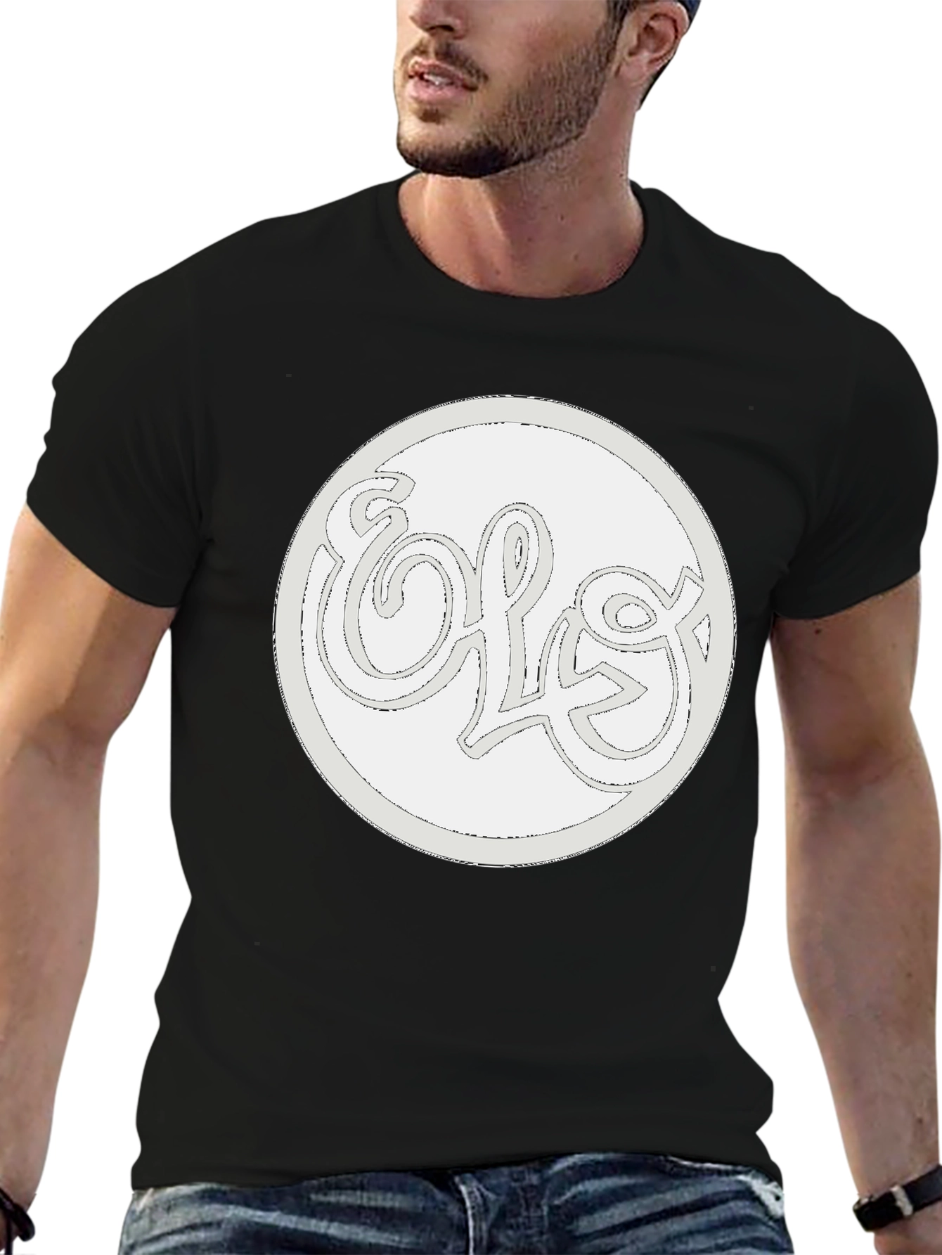 ELO Logo Black T-Shirt - Classic Rock Band