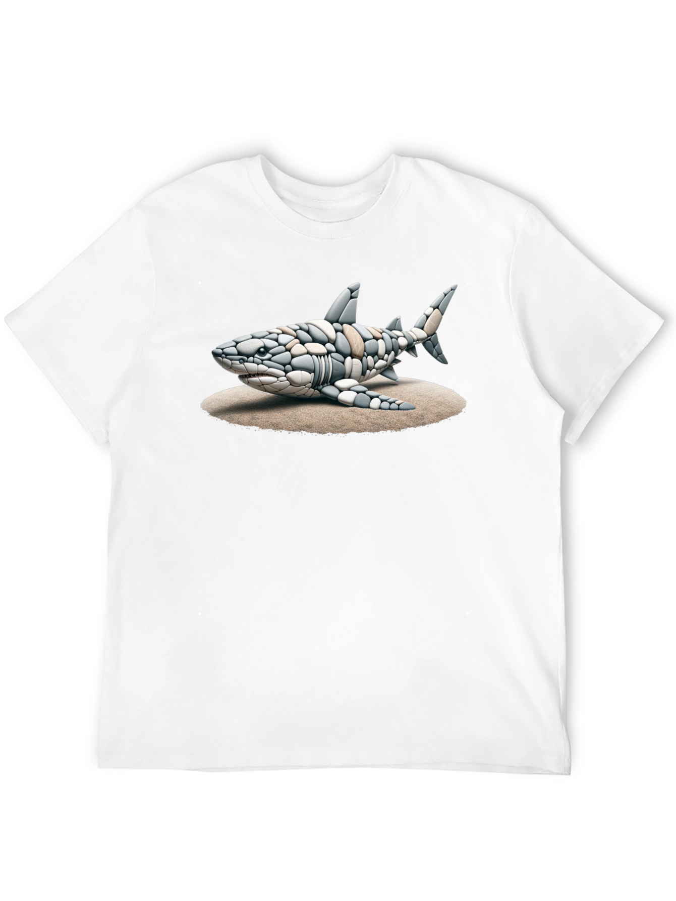 Shark Stone Art Graphic Tee
