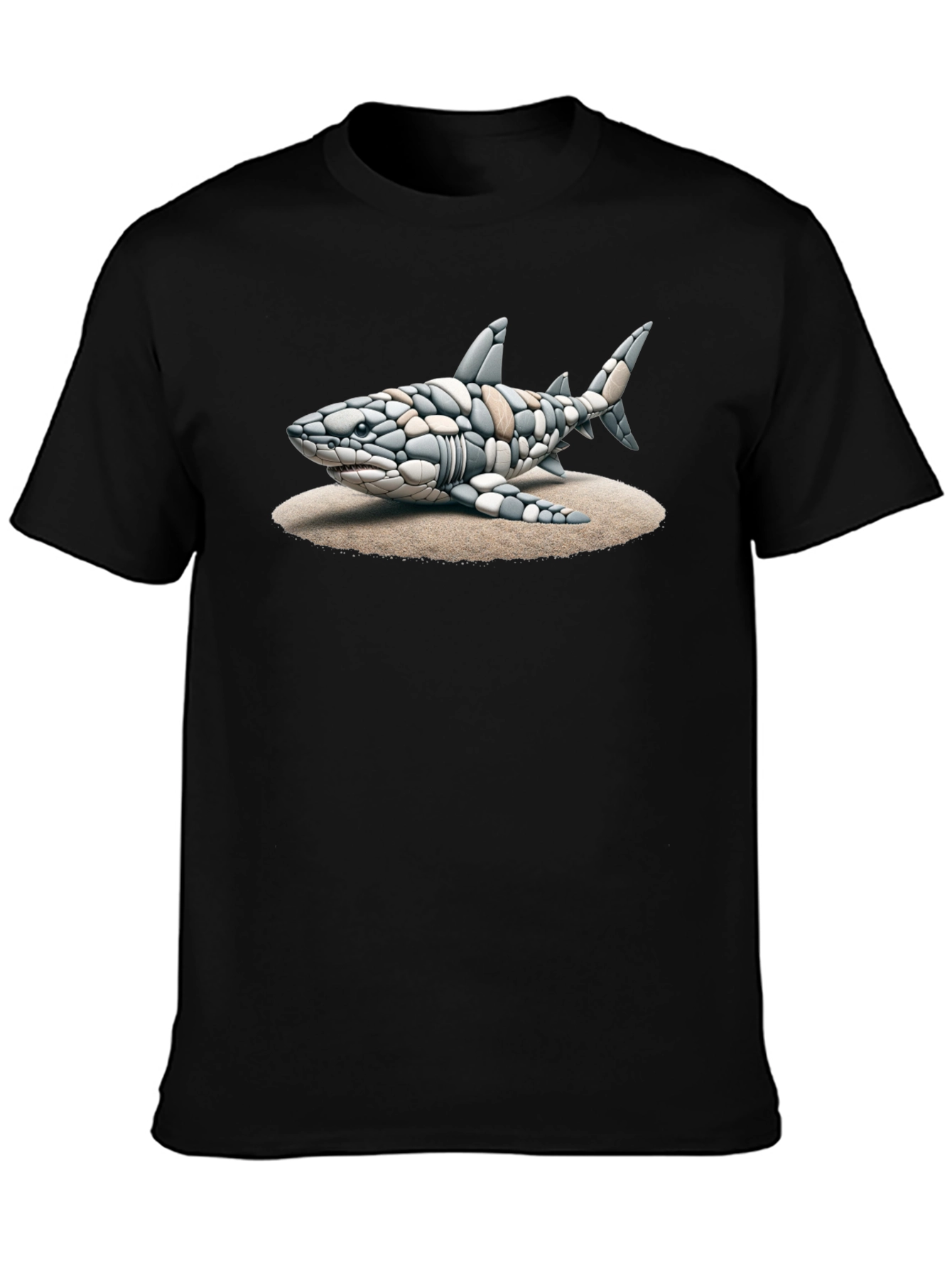 Shark Stone Art Graphic Tee