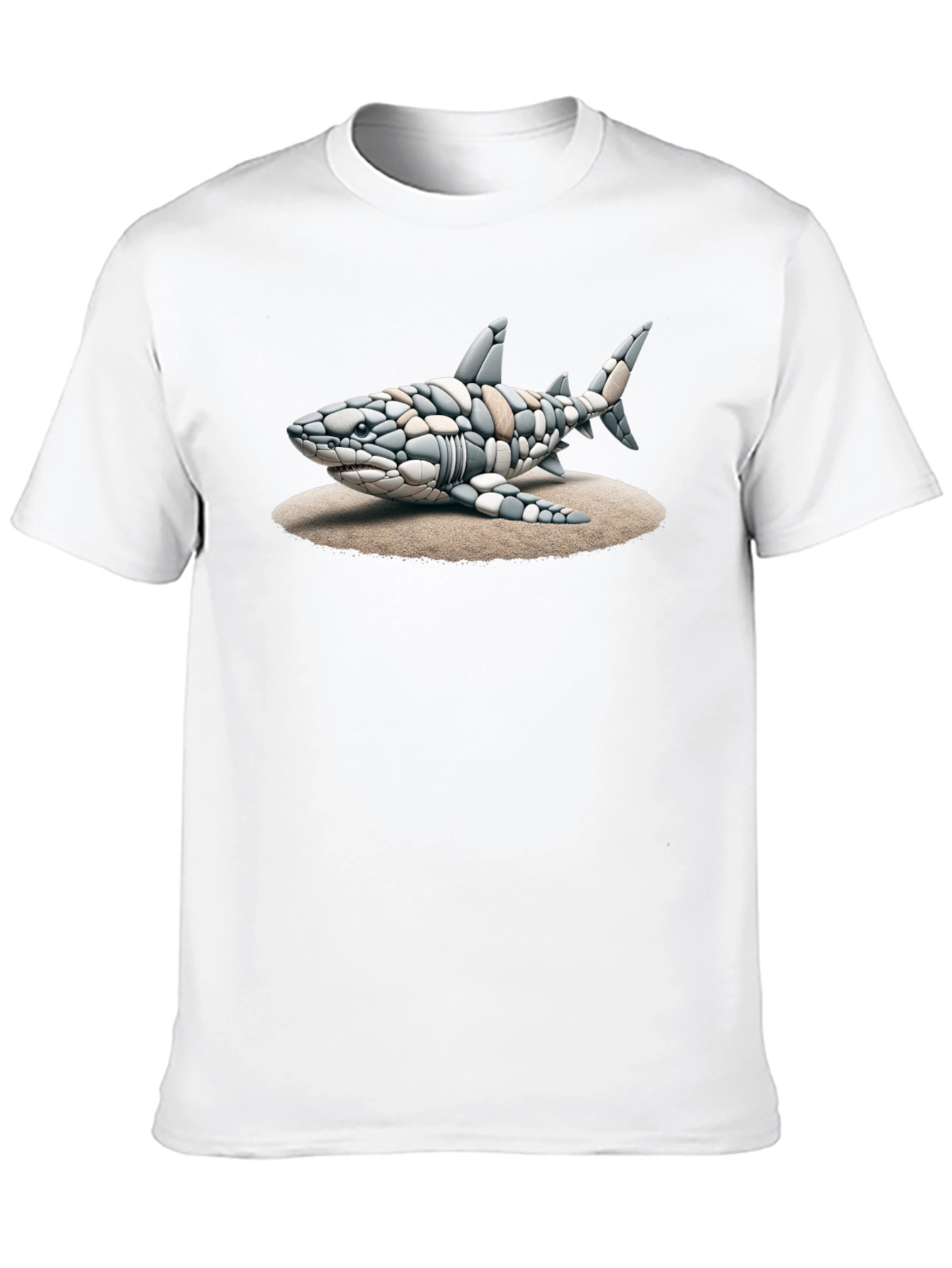 Shark Stone Art Graphic Tee