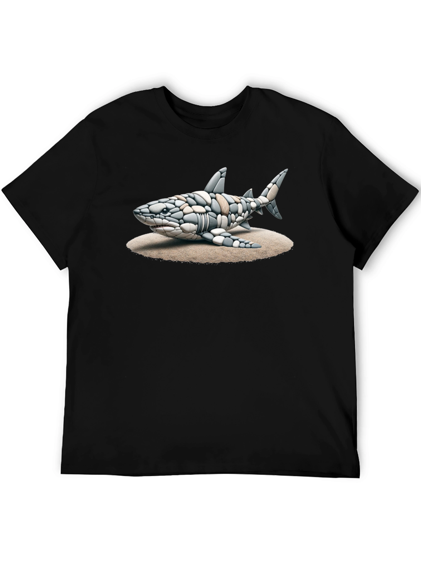 Shark Stone Art Graphic Tee