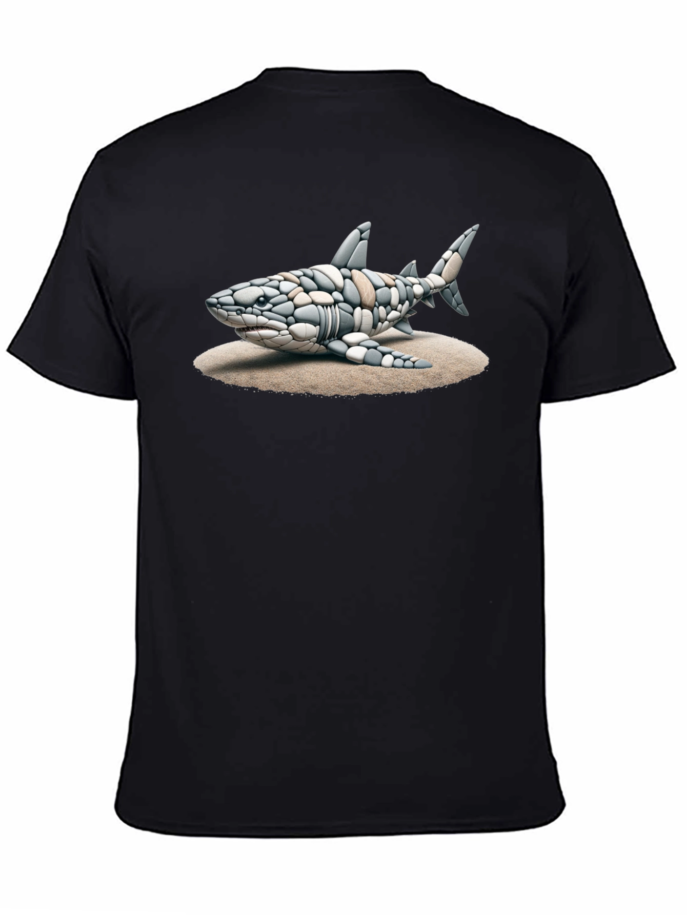 Shark Stone Art Graphic Tee
