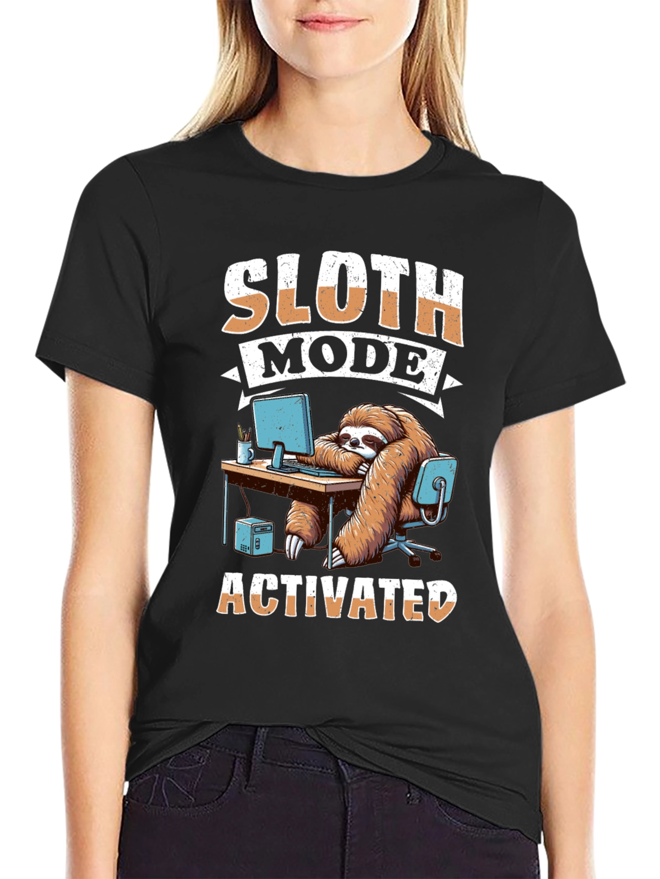 Sloth Mode Activated Graphic T-Shirt