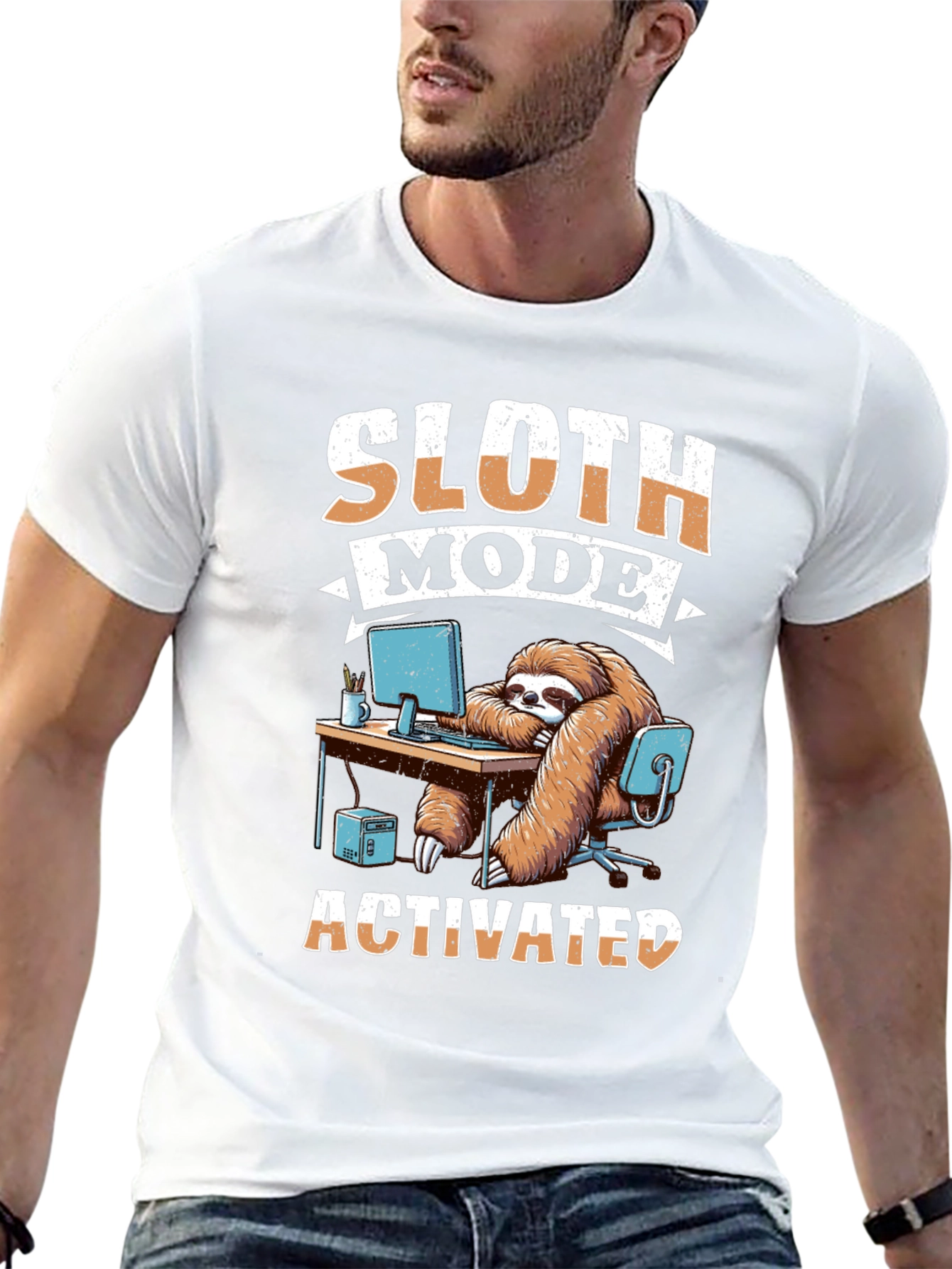 Sloth Mode Activated Graphic T-Shirt