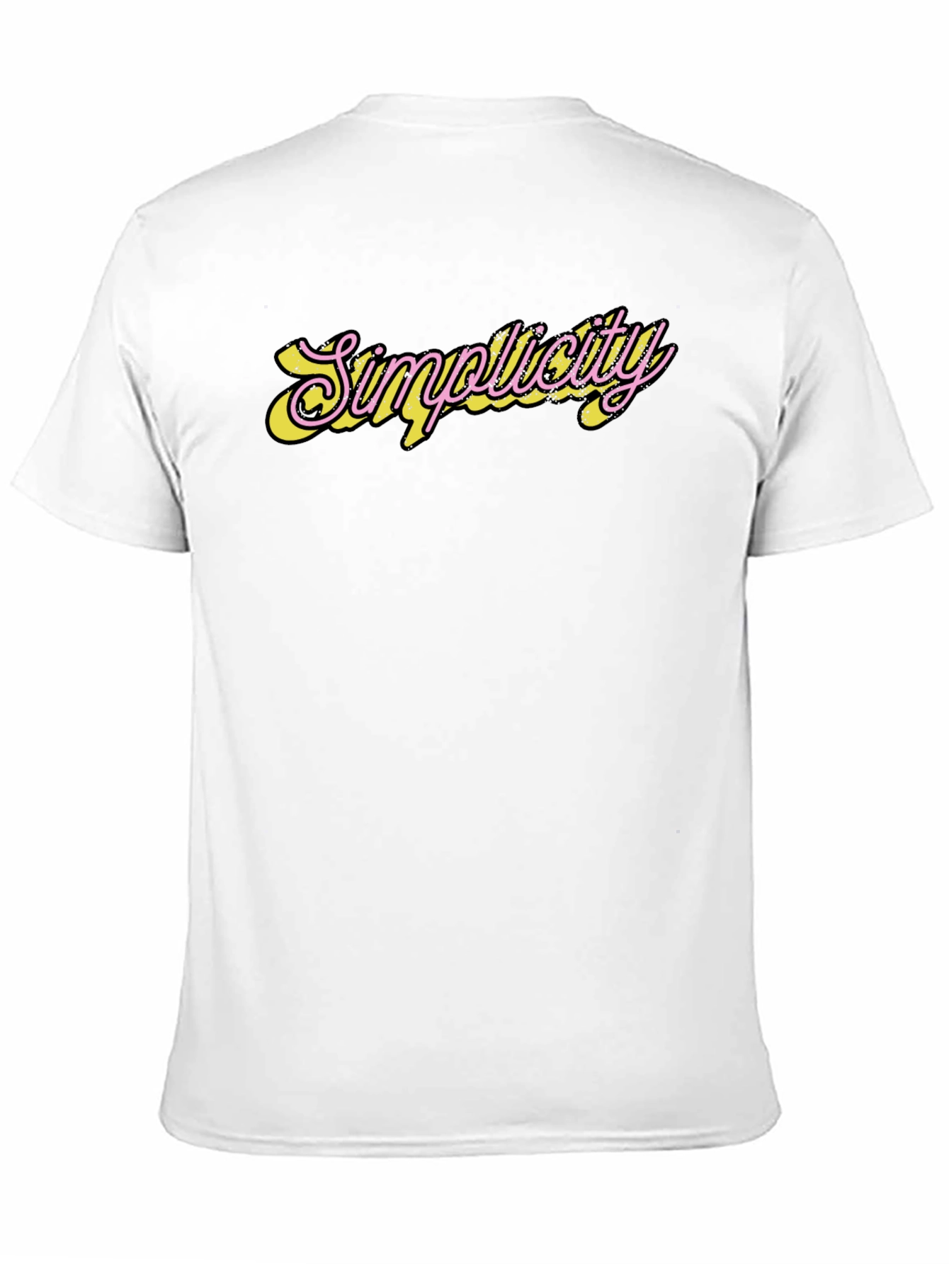 Simplicity Graphic Print Black T-Shirt