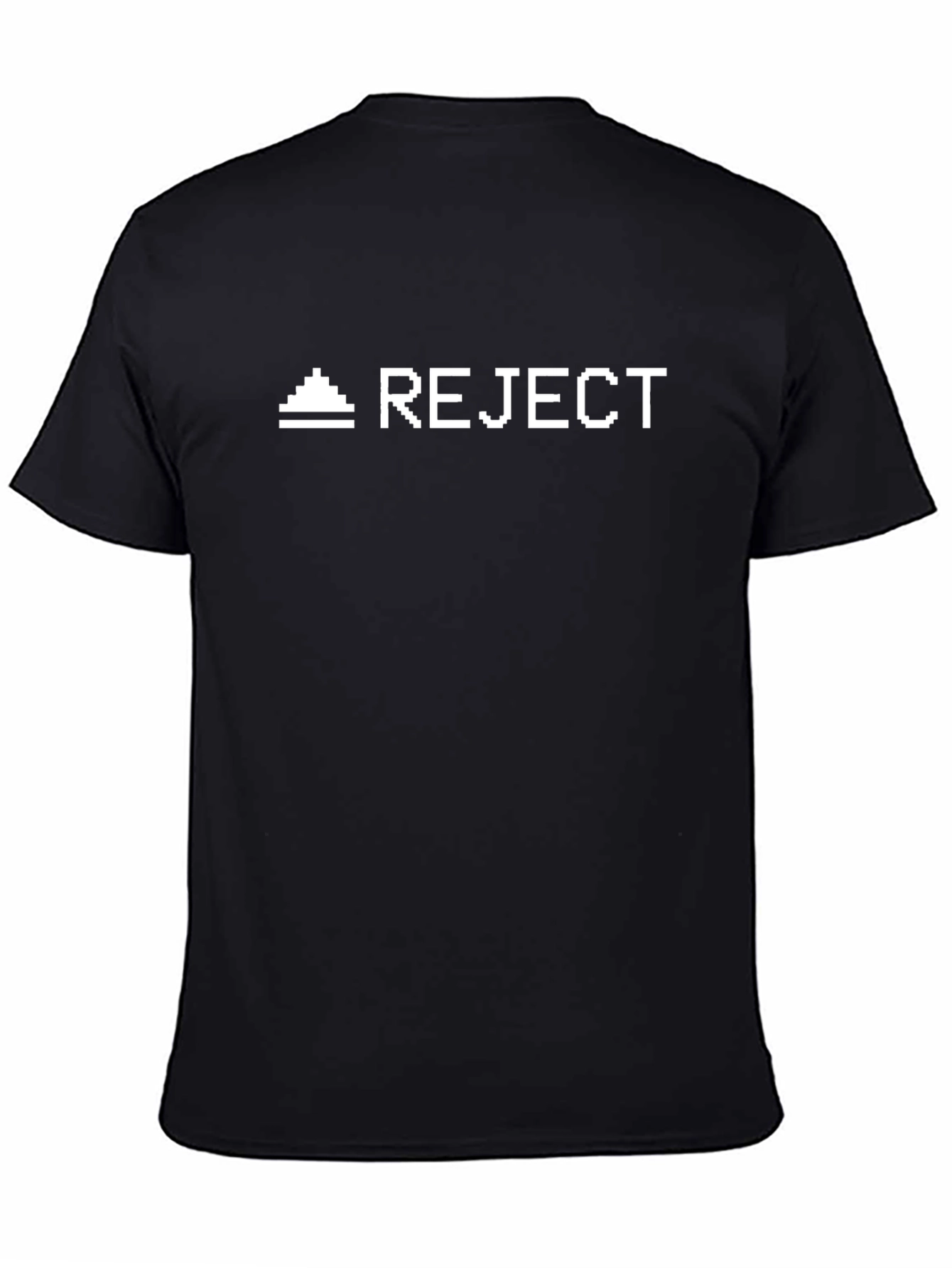 Reject Black Tee - Minimalist Graphic T-Shirt
