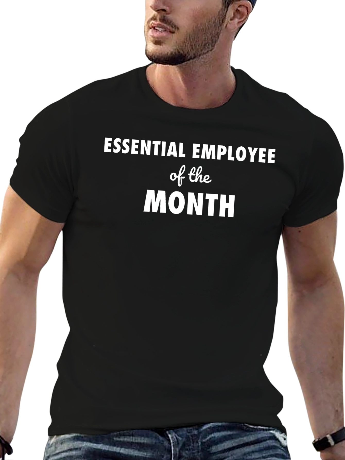 Essential Employee of the Month Black T-Shirt