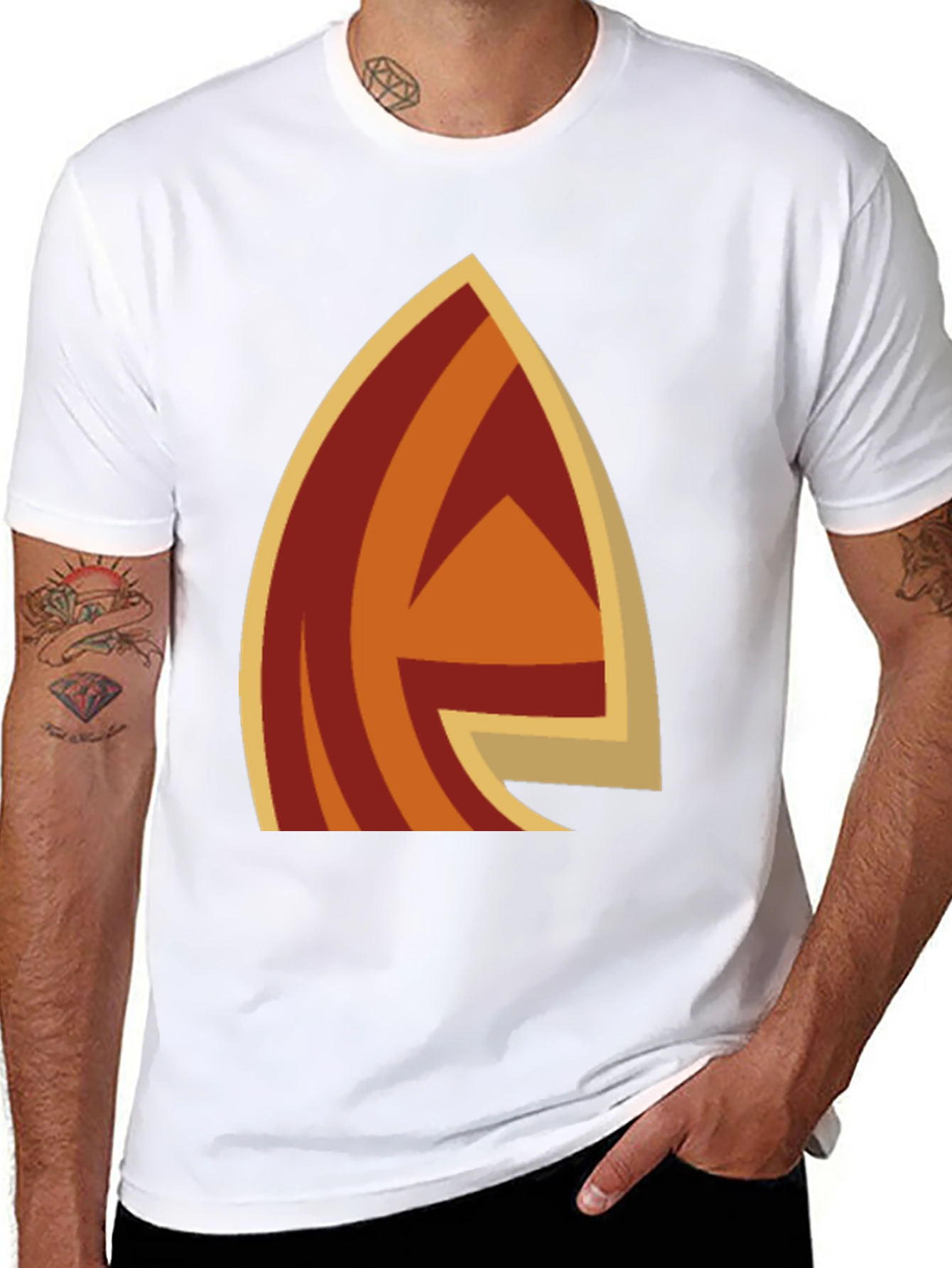 Retro Arrow Graphic Black T-Shirt