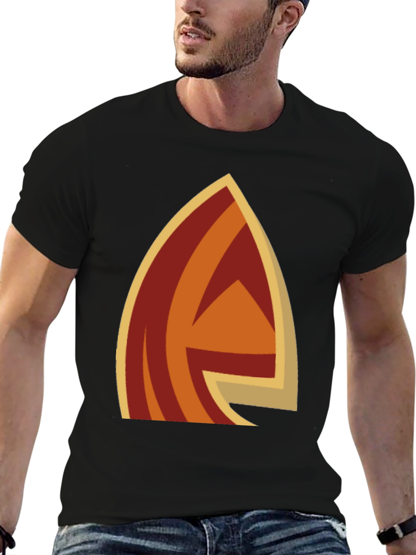 Retro Arrow Graphic Black T-Shirt