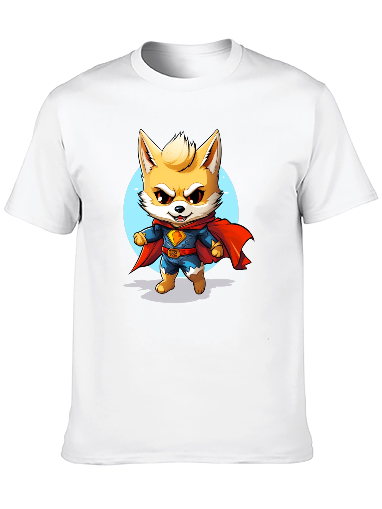 Super Fox T-Shirt - Cartoon Hero Tee
