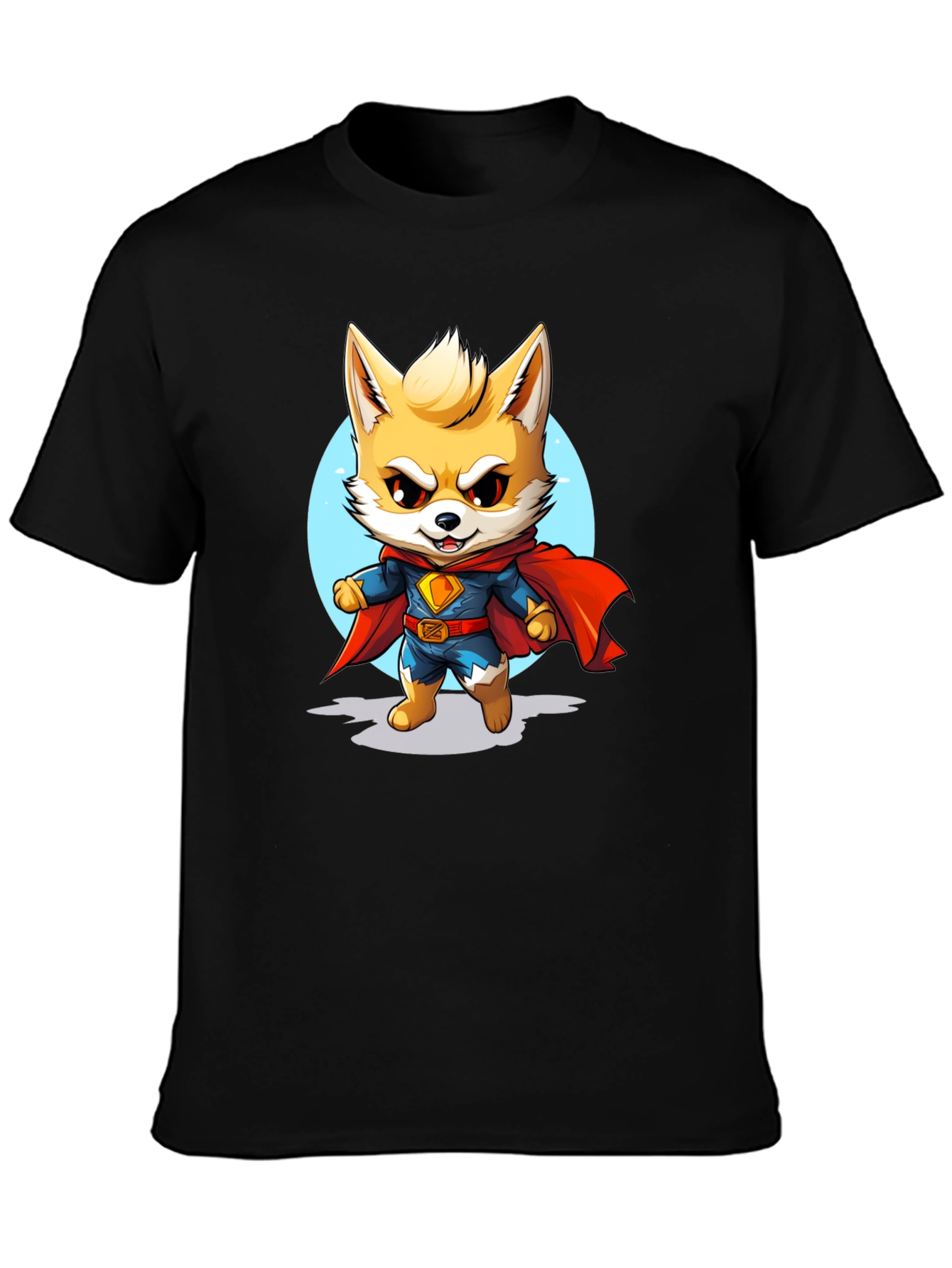 Super Fox T-Shirt - Cartoon Hero Tee