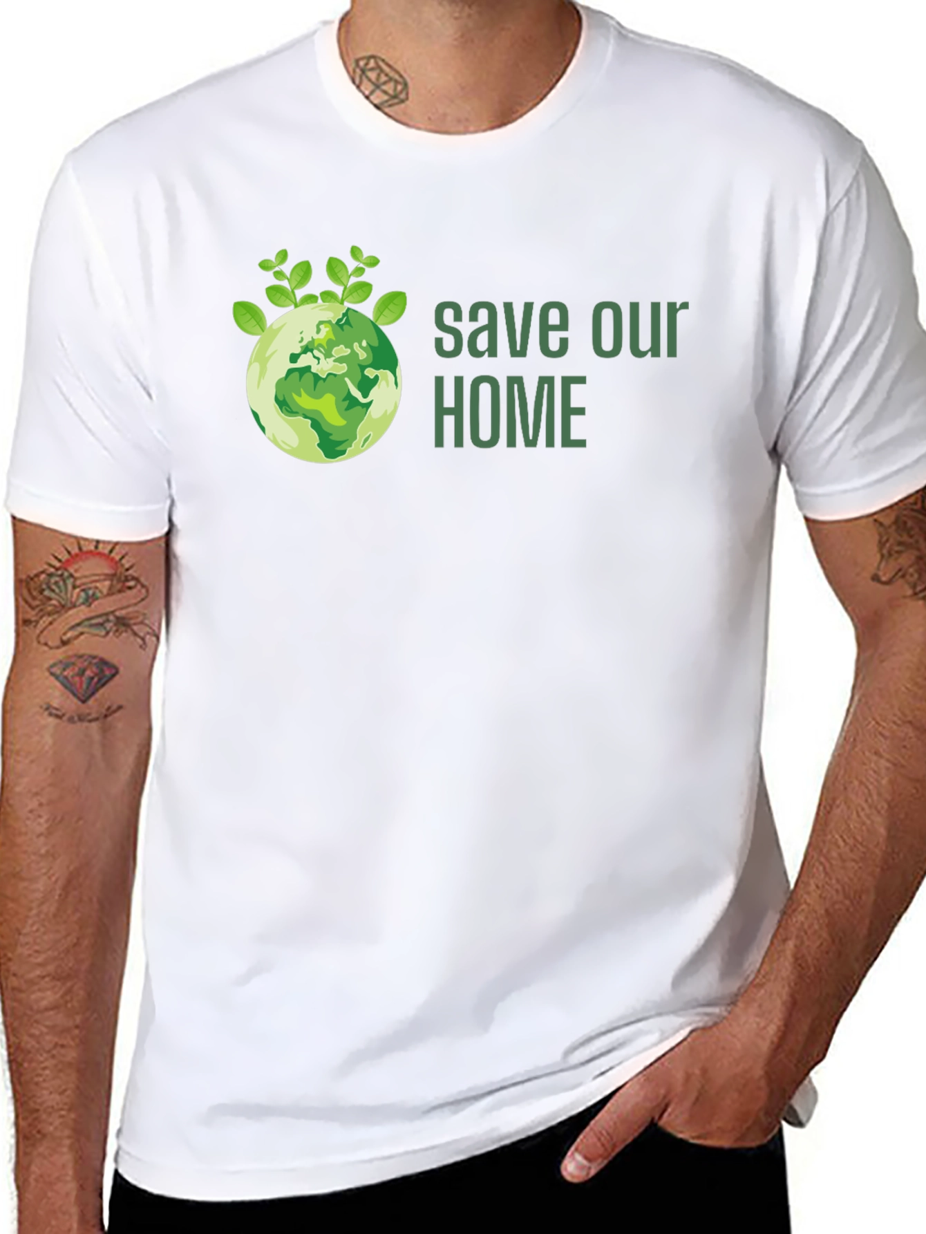 Eco-Friendly Save Our Home Graphic Tee