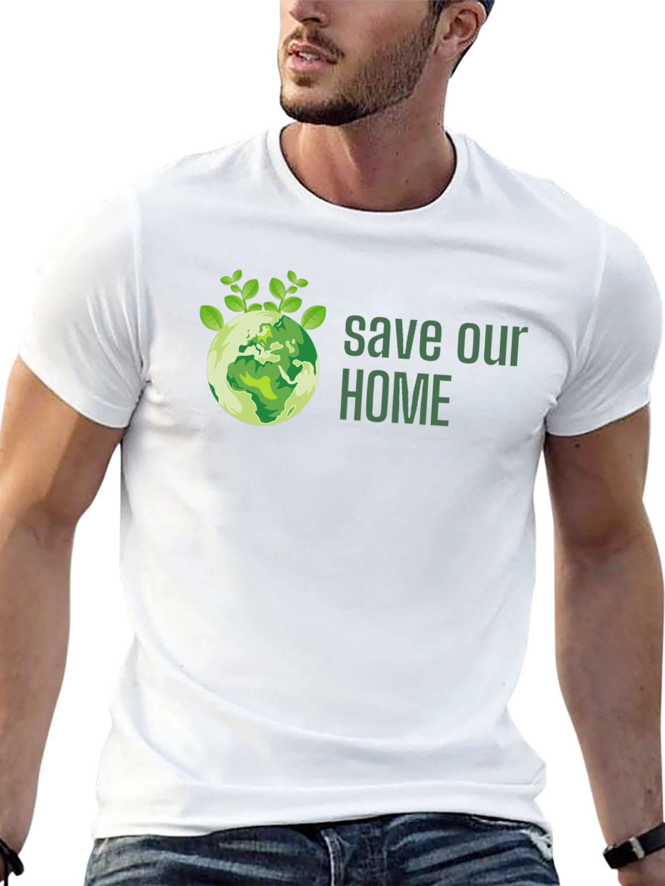 Eco-Friendly Save Our Home Graphic Tee