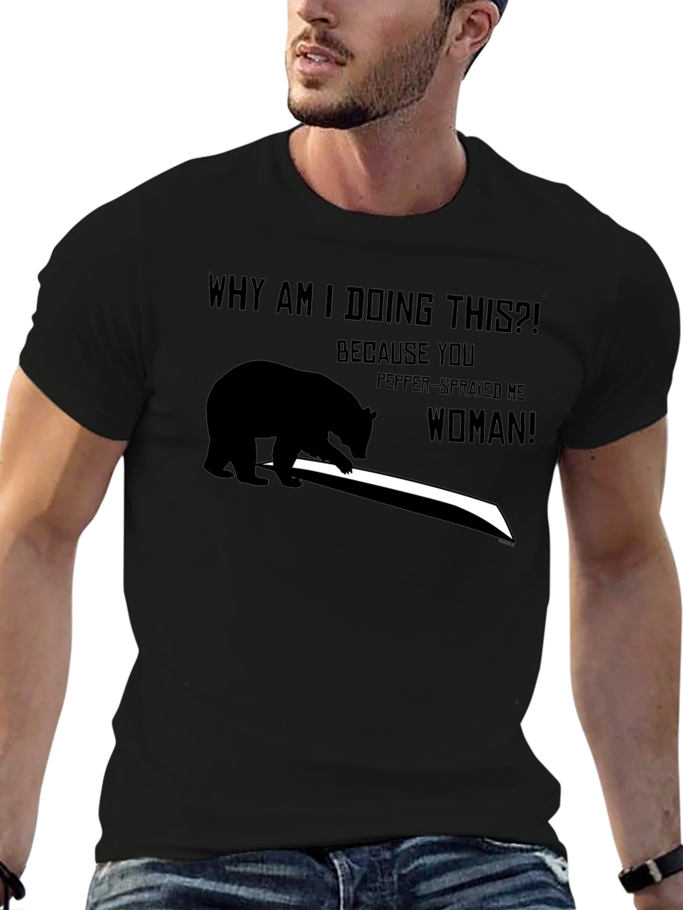 Bear Why Am I Doing This Graphic Tee