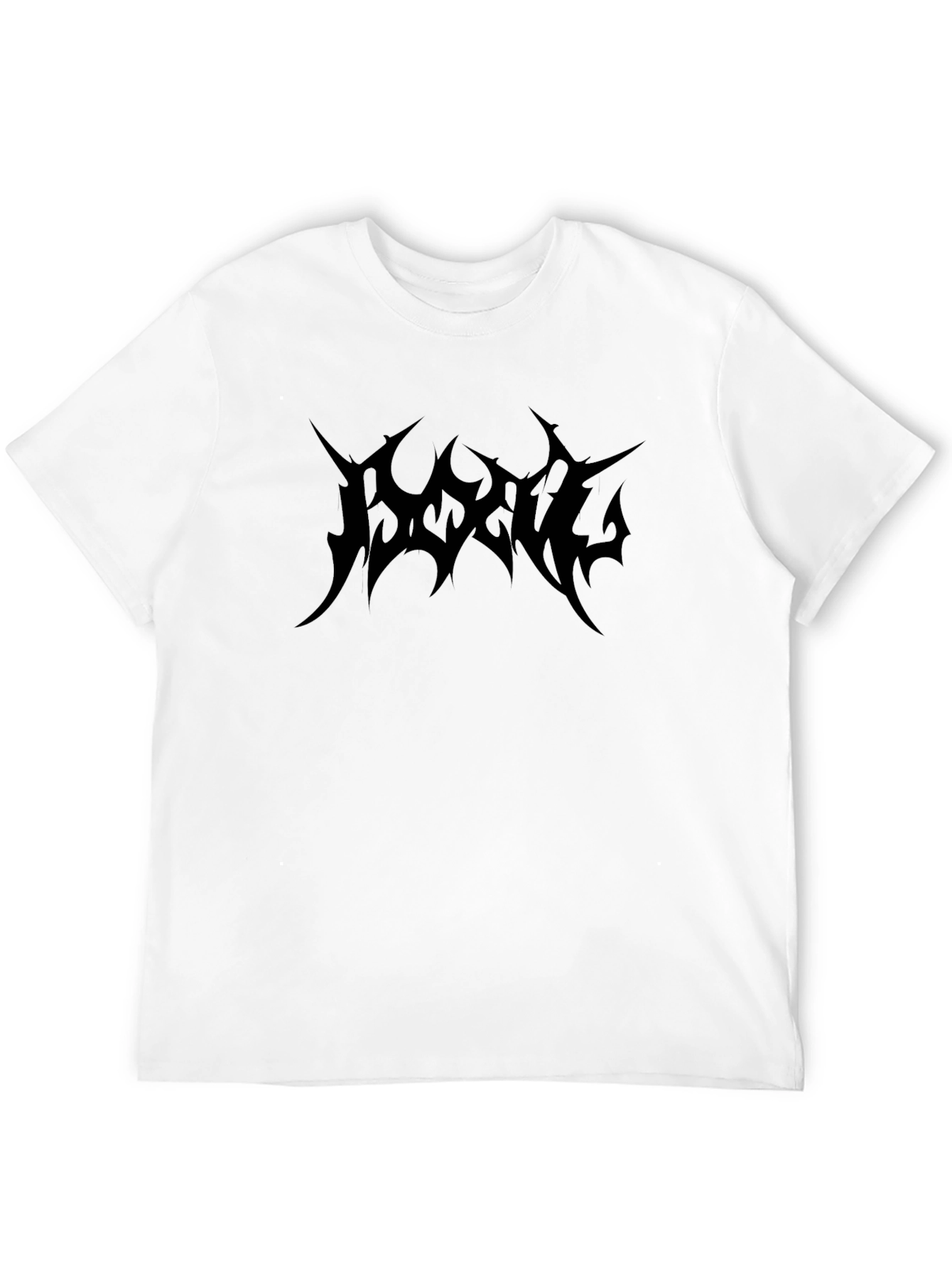 Edgy Black Graphic Tee - Dark Aesthetic