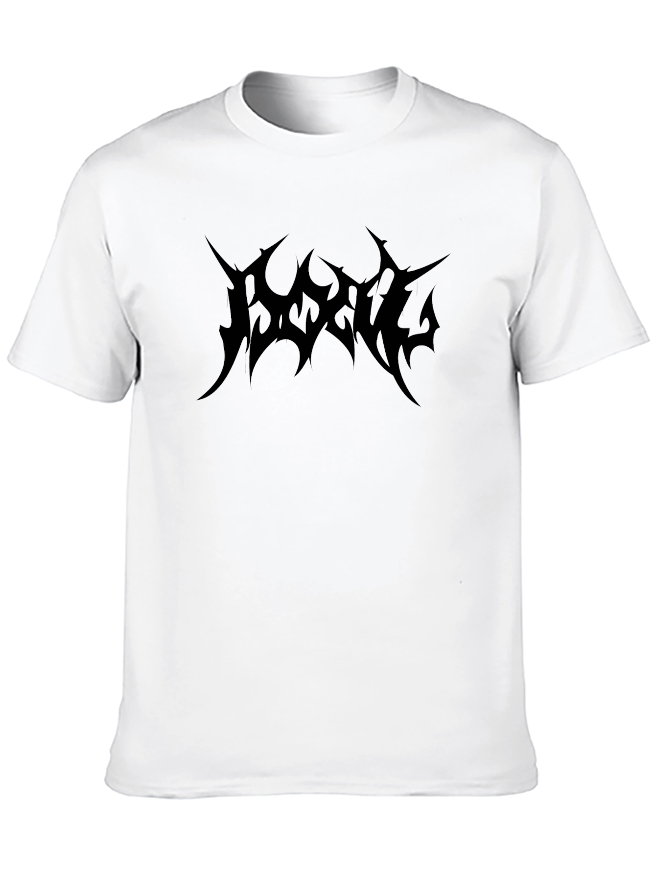 Edgy Black Graphic Tee - Dark Aesthetic