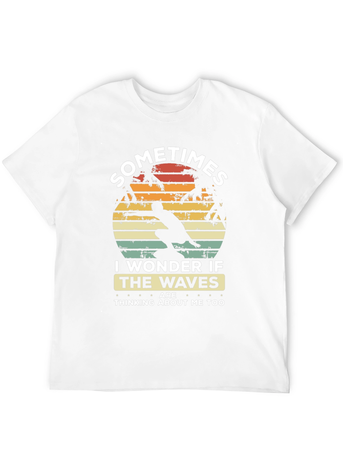 Sometimes I Wonder Tee - Waves Graphic