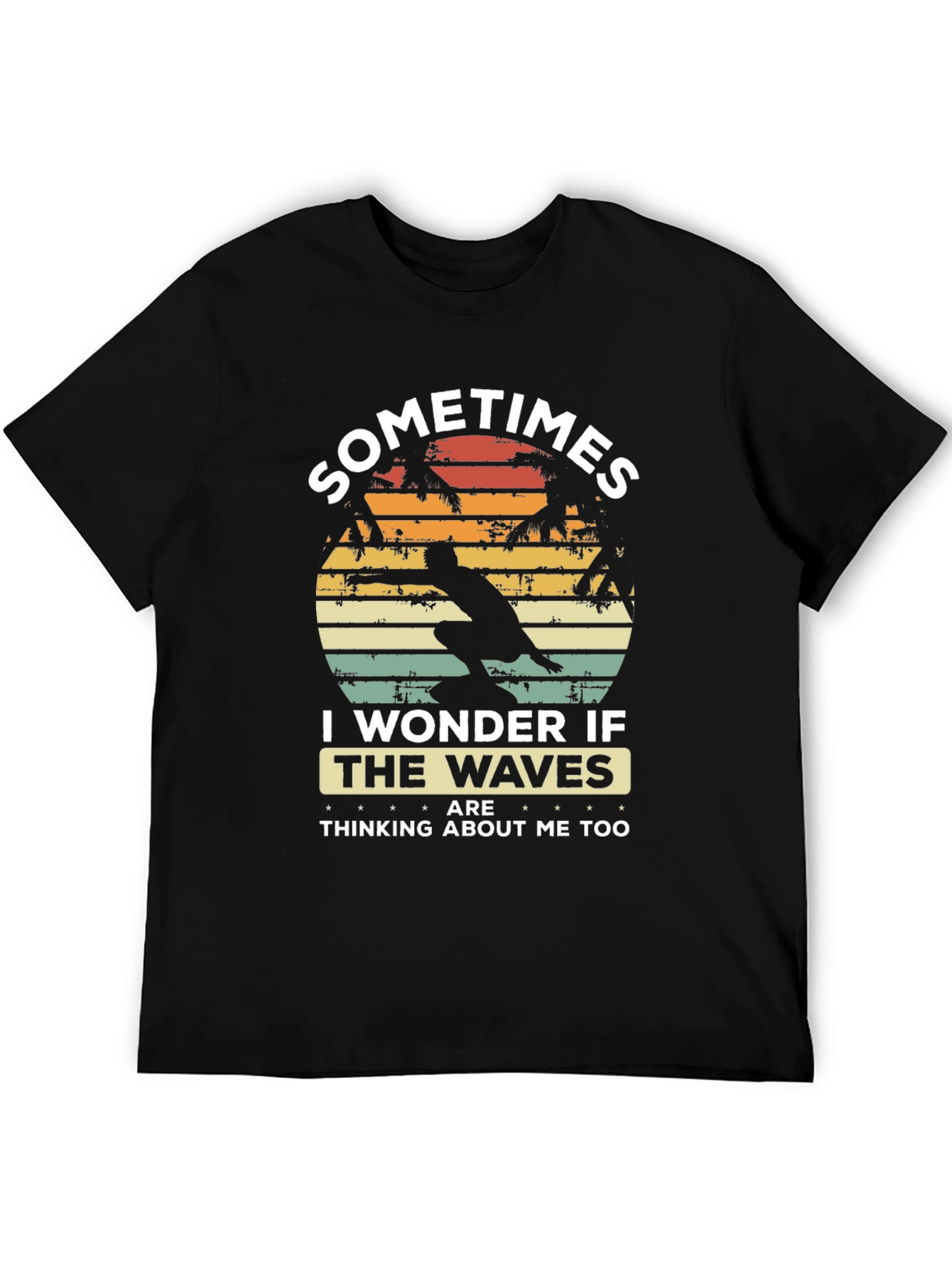 Sometimes I Wonder Tee - Waves Graphic