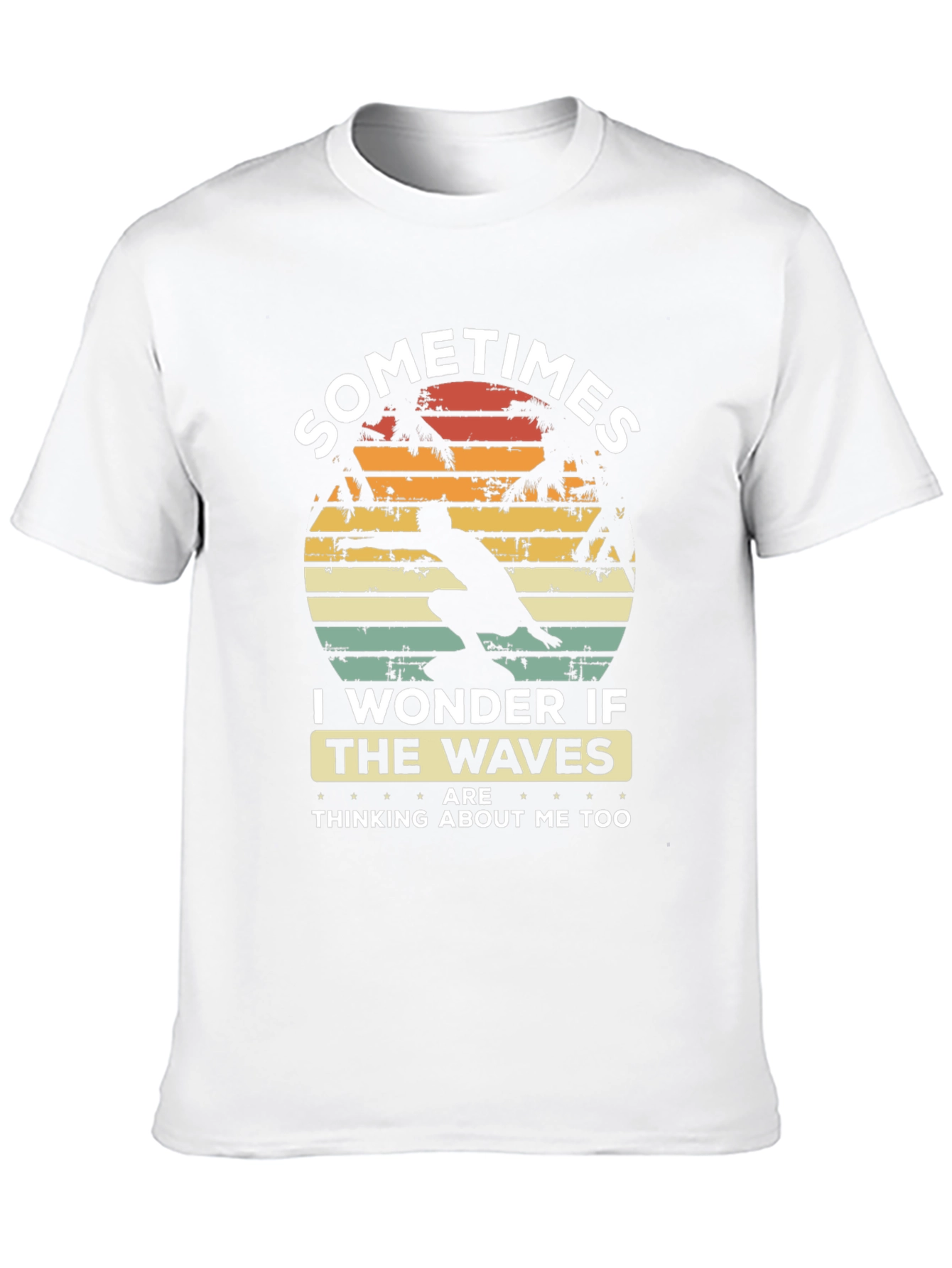 Sometimes I Wonder Tee - Waves Graphic