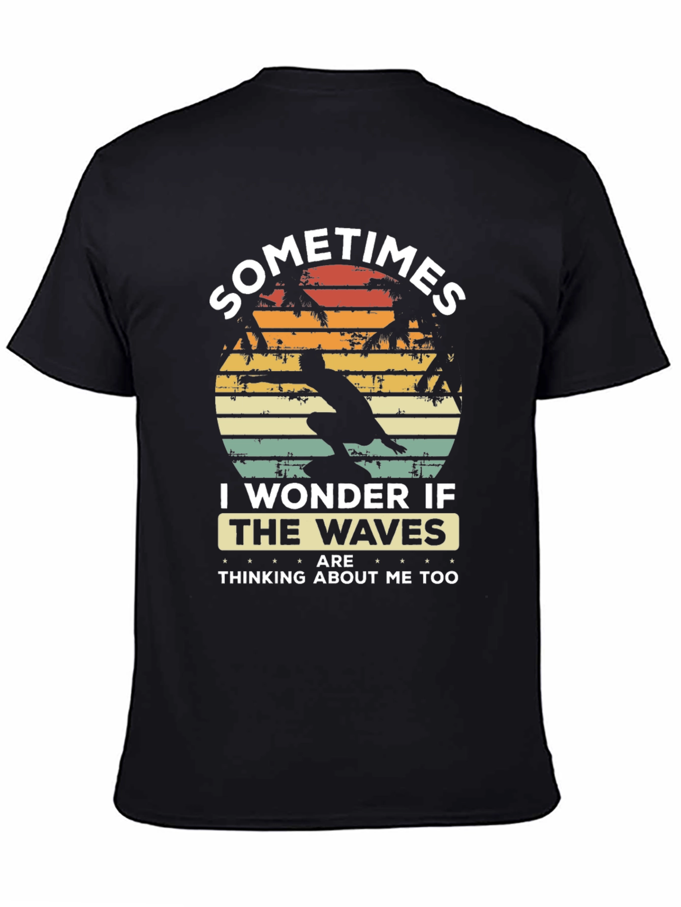 Sometimes I Wonder Tee - Waves Graphic