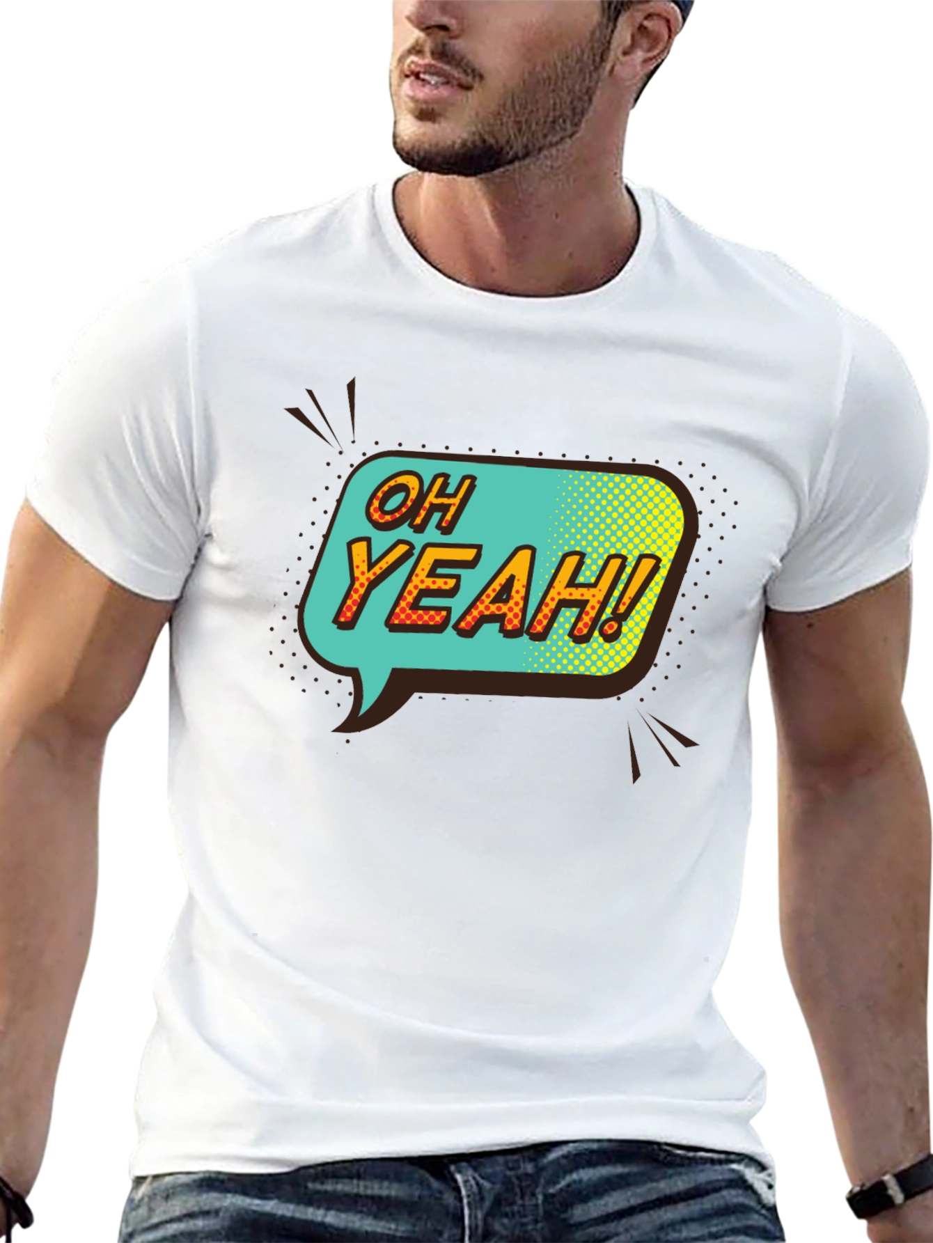 Oh Yeah! Graphic Print T-Shirt