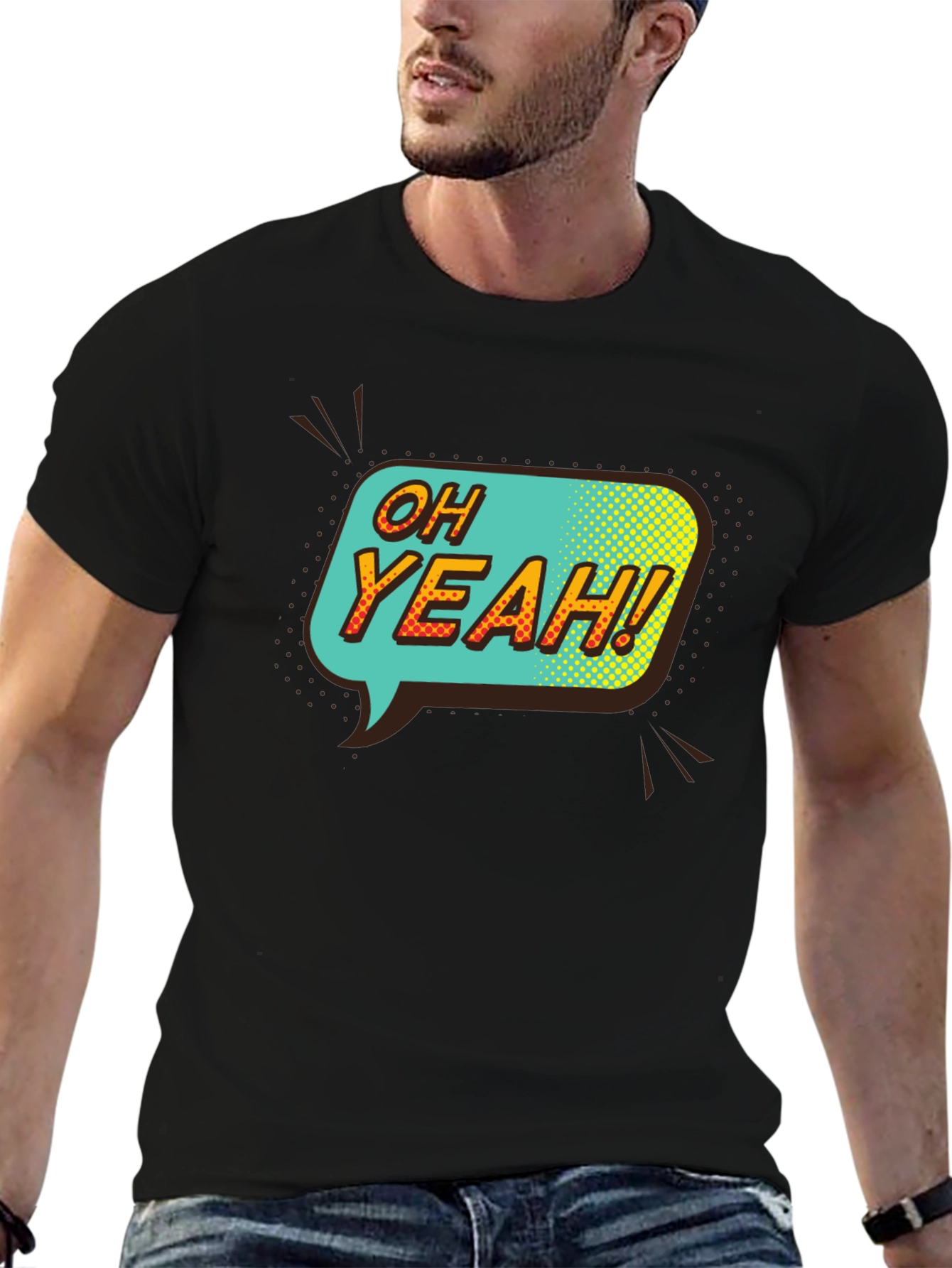 Oh Yeah! Graphic Print T-Shirt