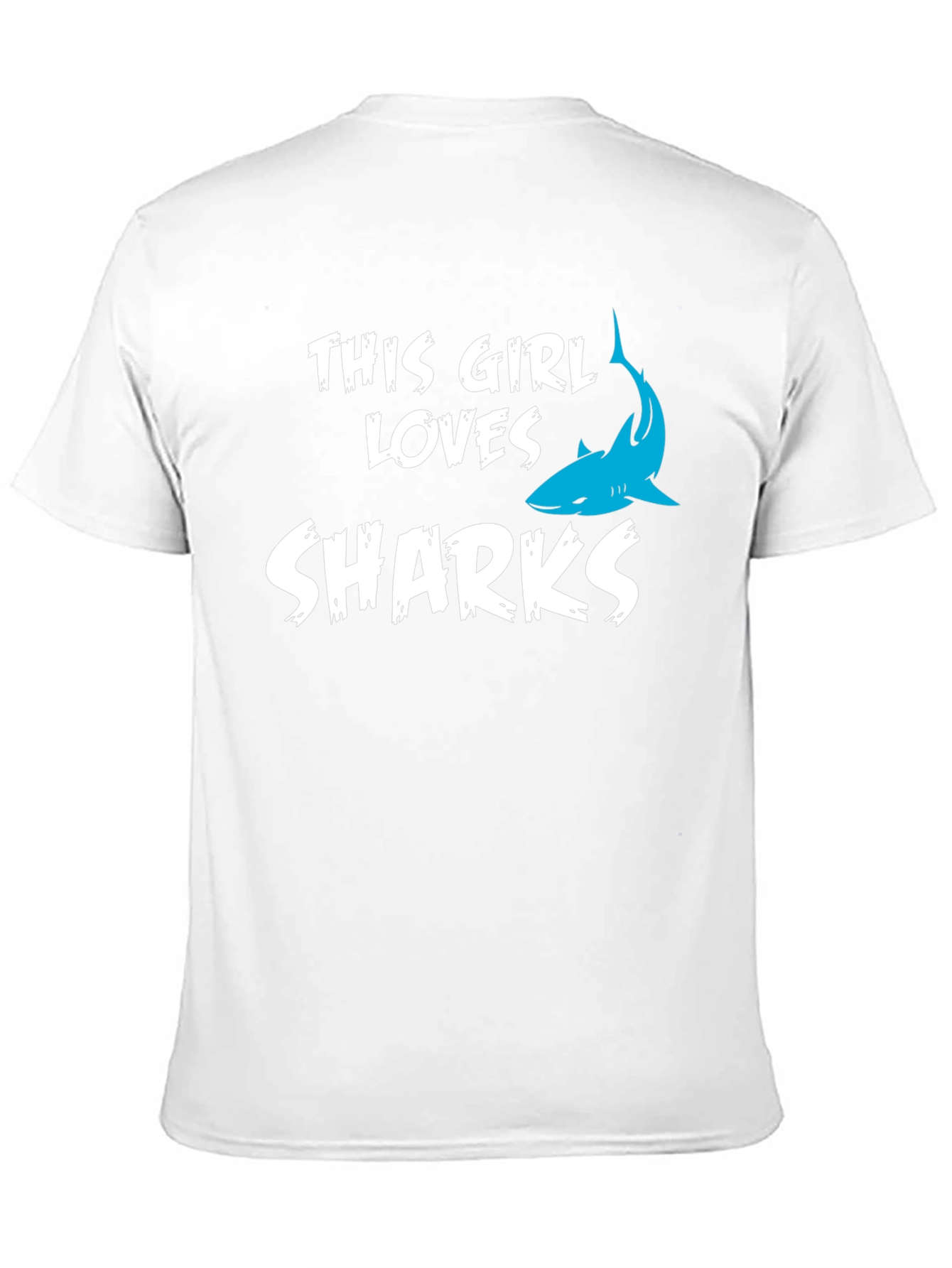 This Girl Loves Sharks T-Shirt - Black