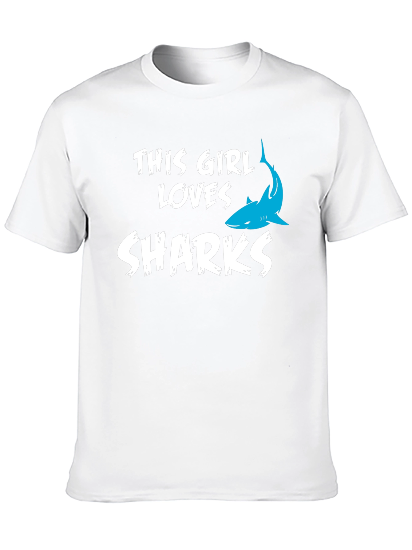 This Girl Loves Sharks T-Shirt - Black
