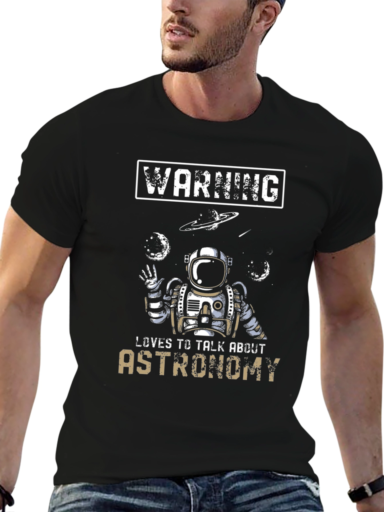 Astronomy Lover T-Shirt - Space Astronaut Design