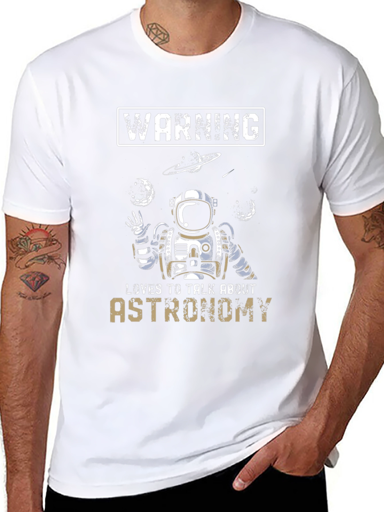 Astronomy Lover T-Shirt - Space Astronaut Design