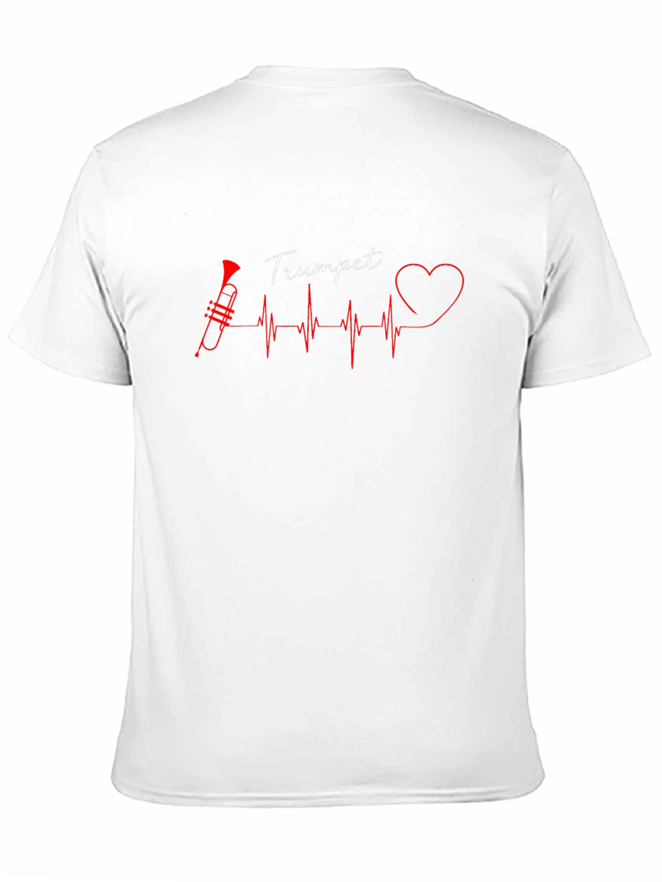 Trumpet Heartbeat T-Shirt - Musician Love!