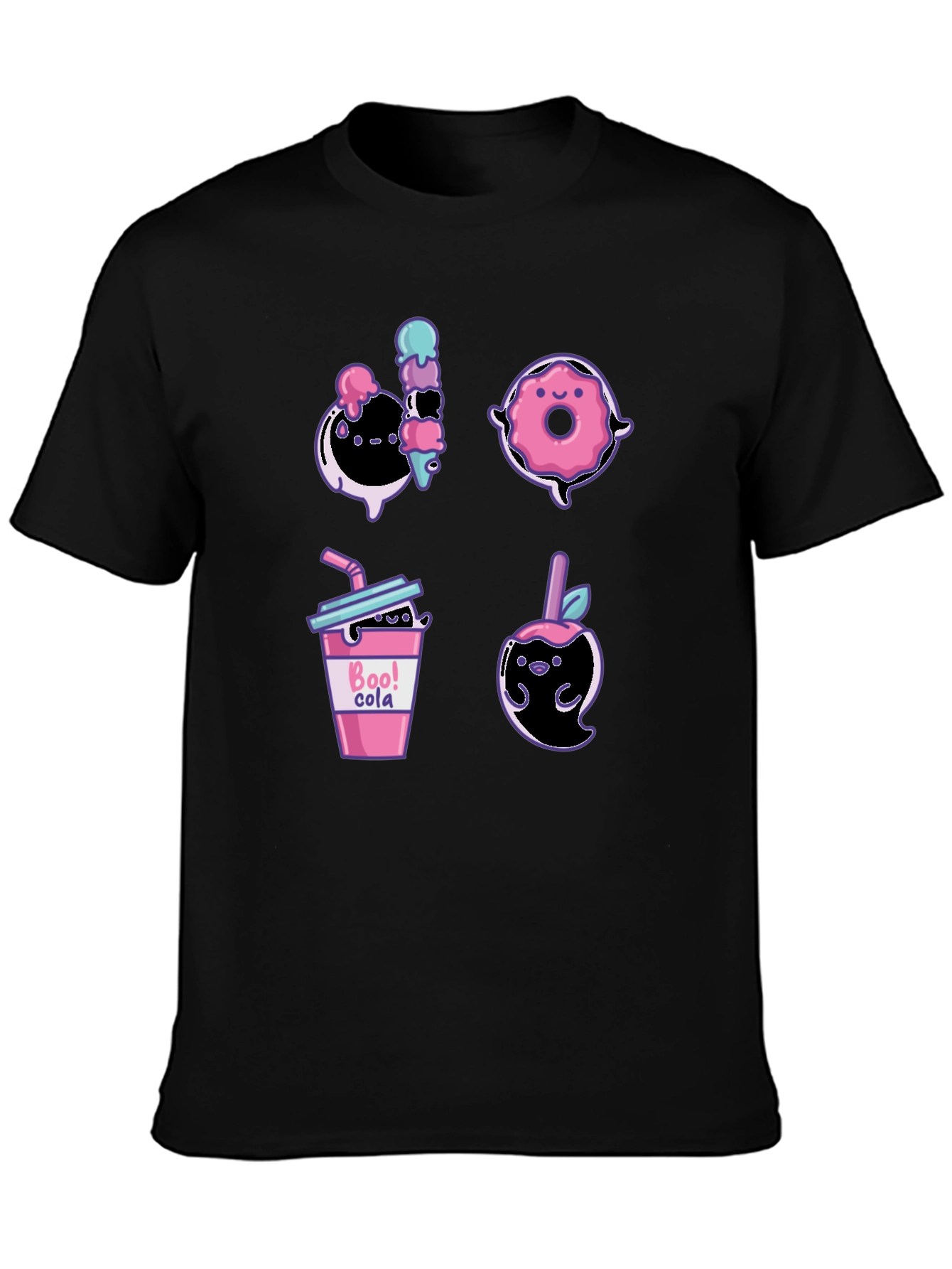Cute Ghost Dessert T-Shirt Fun Halloween Apparel