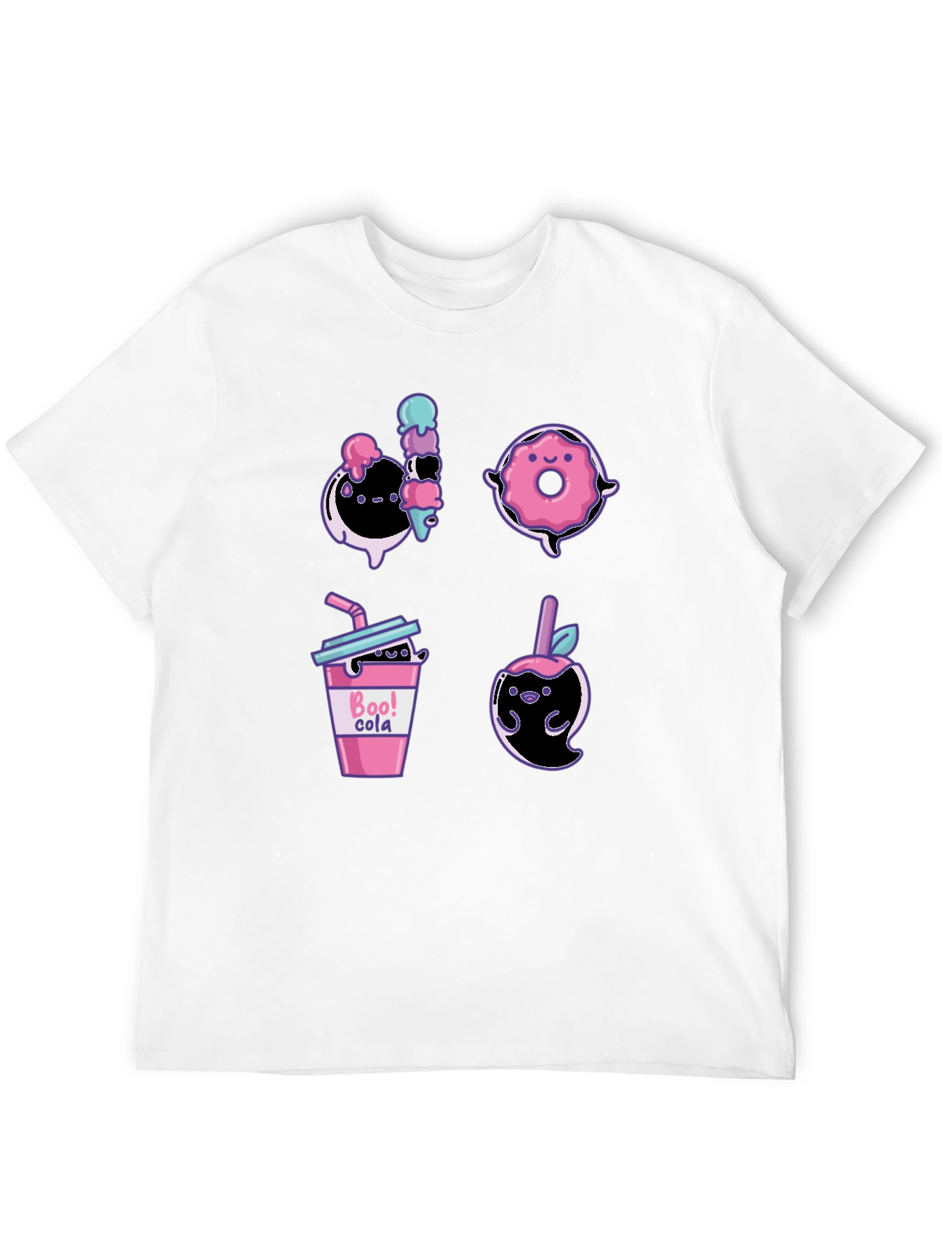 Cute Ghost Dessert T-Shirt Fun Halloween Apparel