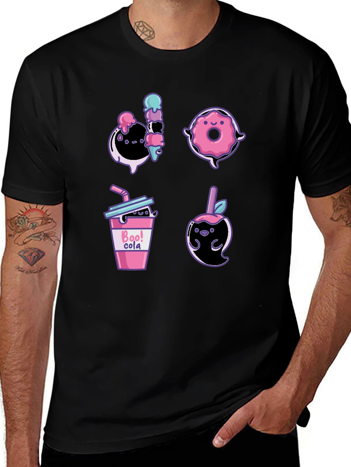 Cute Ghost Dessert T-Shirt Fun Halloween Apparel