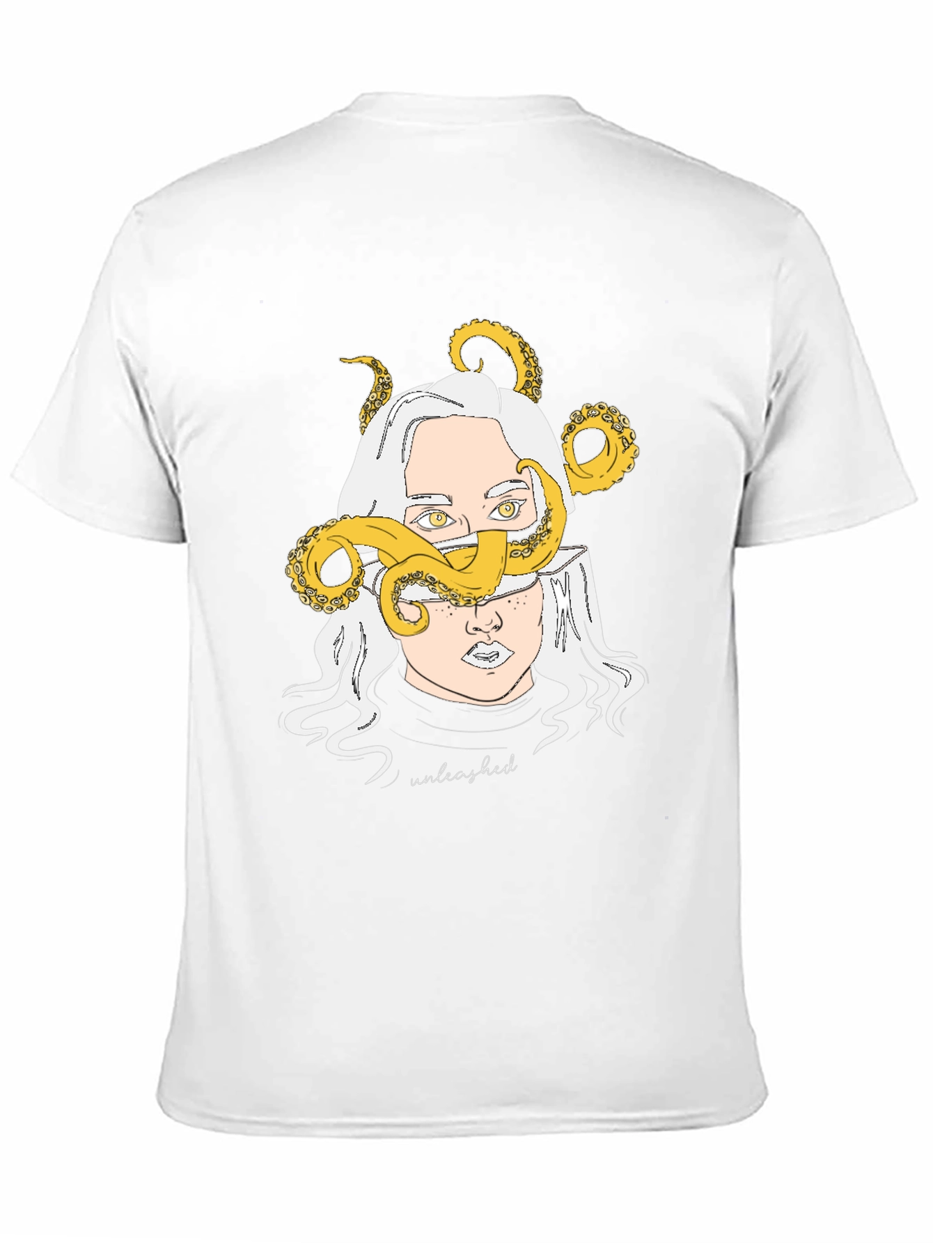 Unleashed Kraken Graphic Tee - Black Cotton T-Shirt